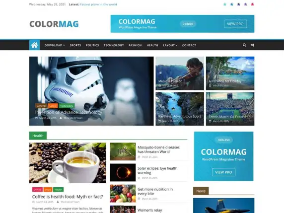 Colormag best wordpress themes for blogs