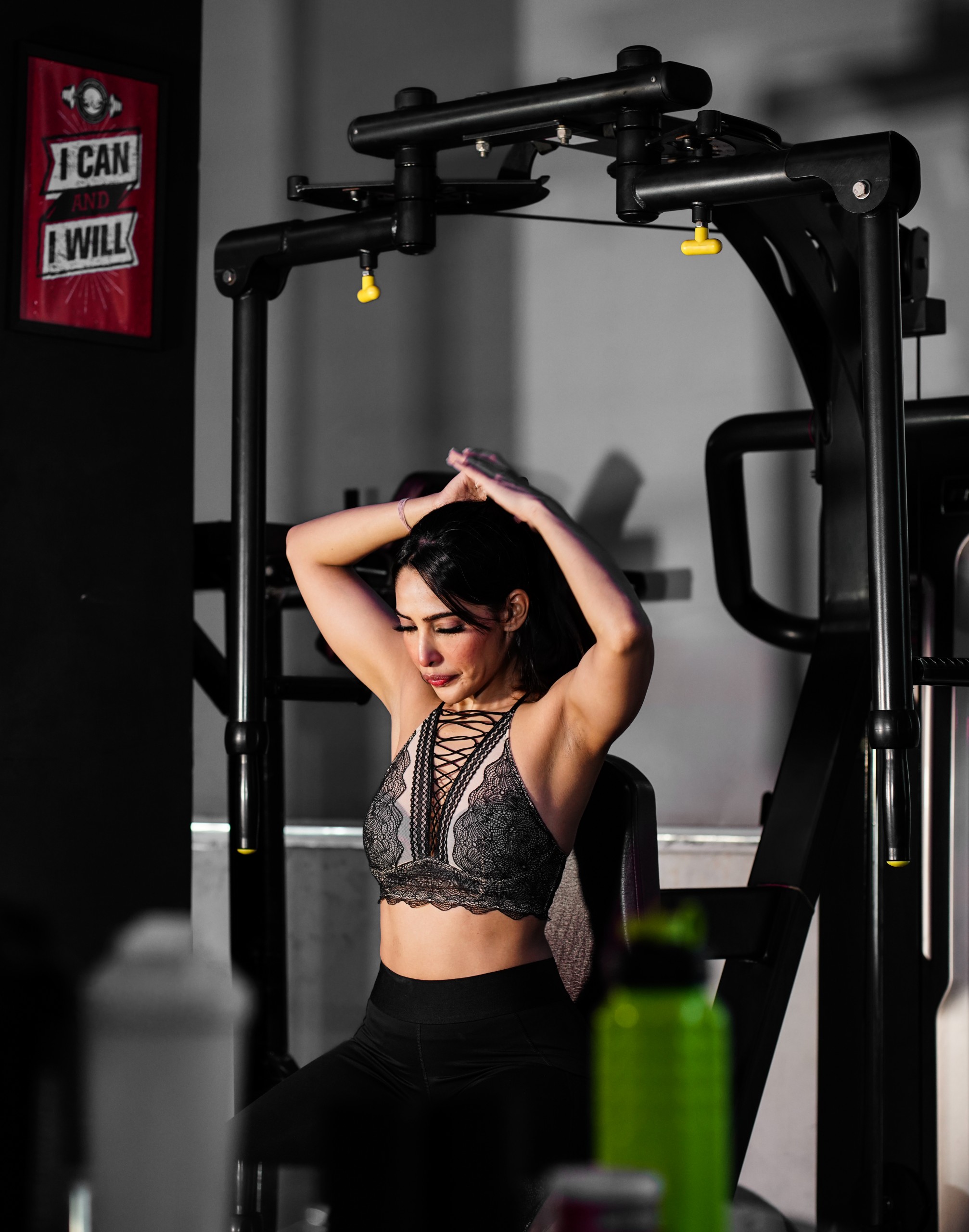 A girl in a gym