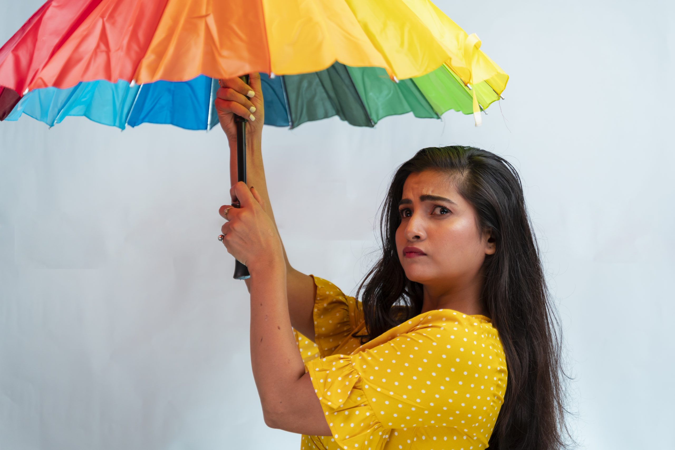 A girl with umbrella