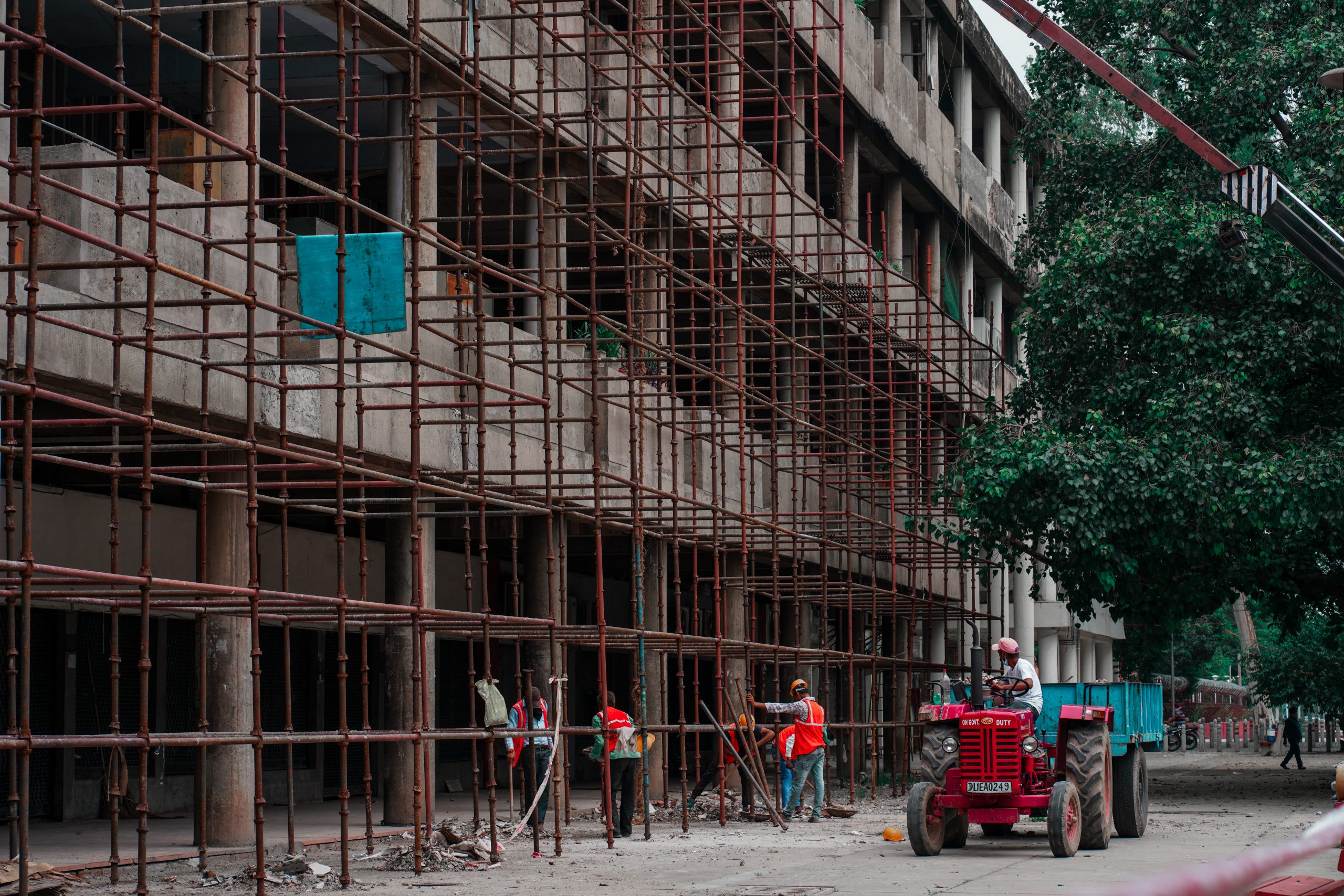 Construction work of a building