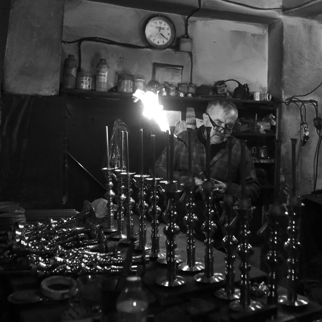 Candlestick producing man PixaHive