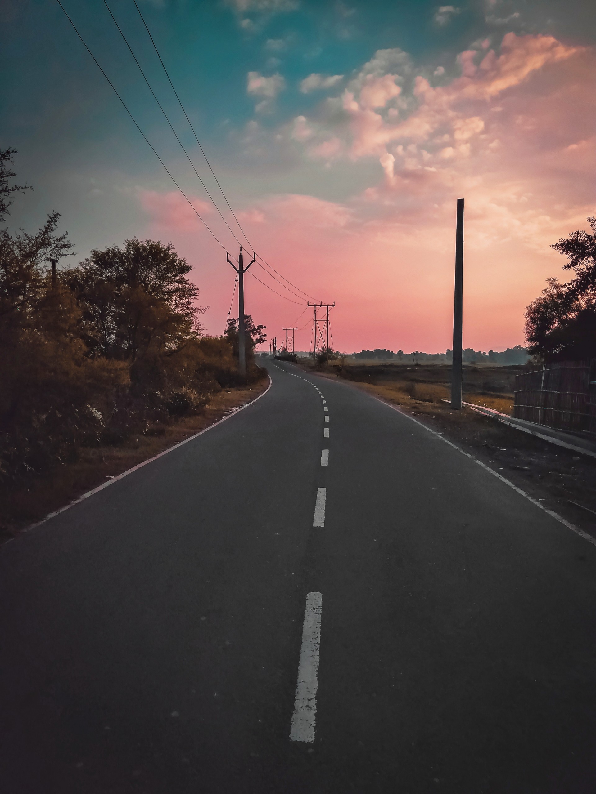 Empty Road and Sky
