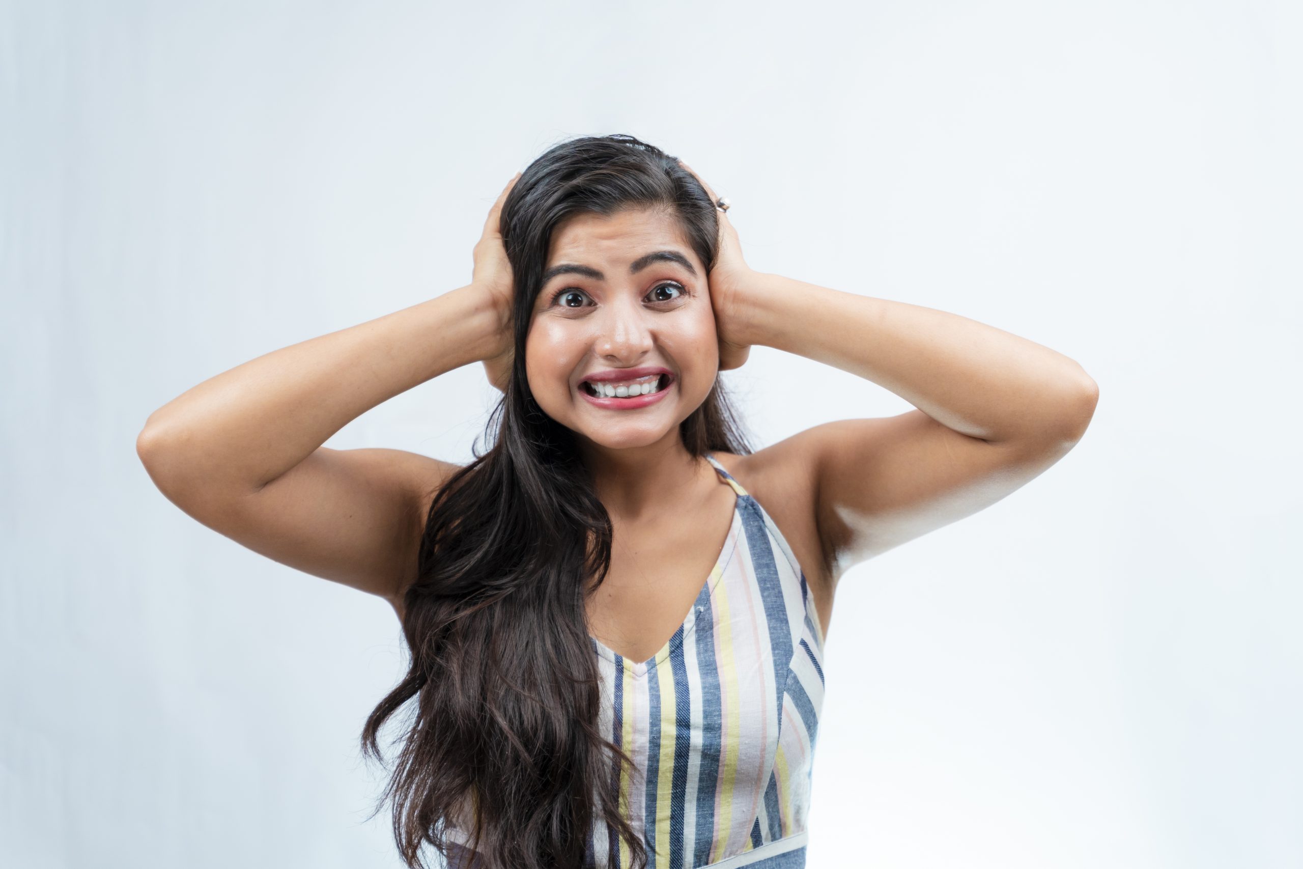 Excited indian girl