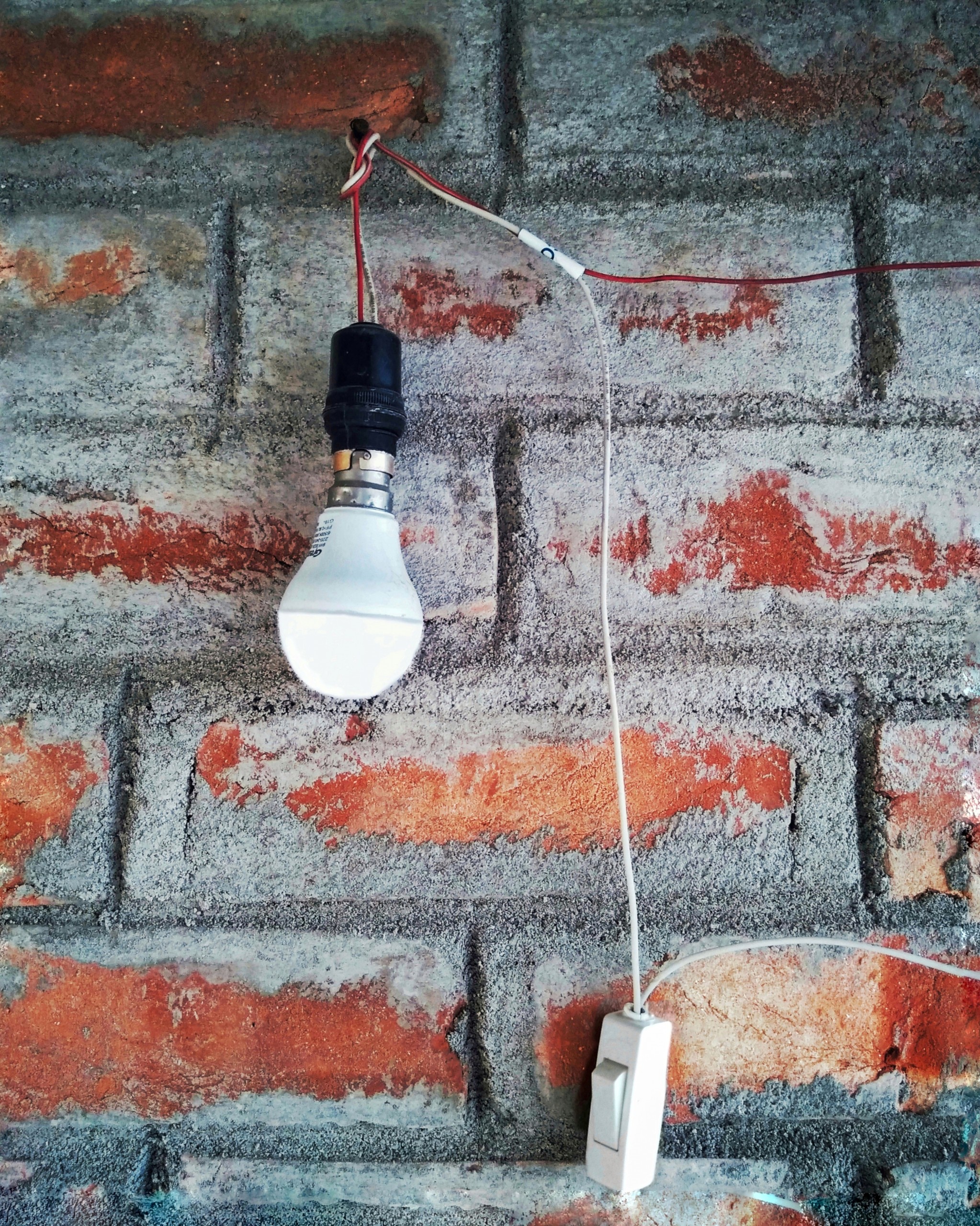 Glowing led bulb with a Switch