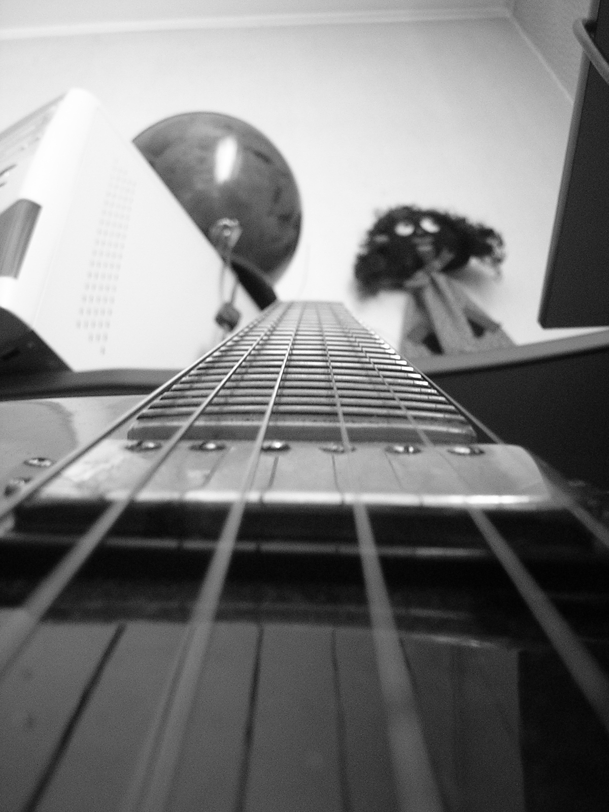 Strings of a guitar