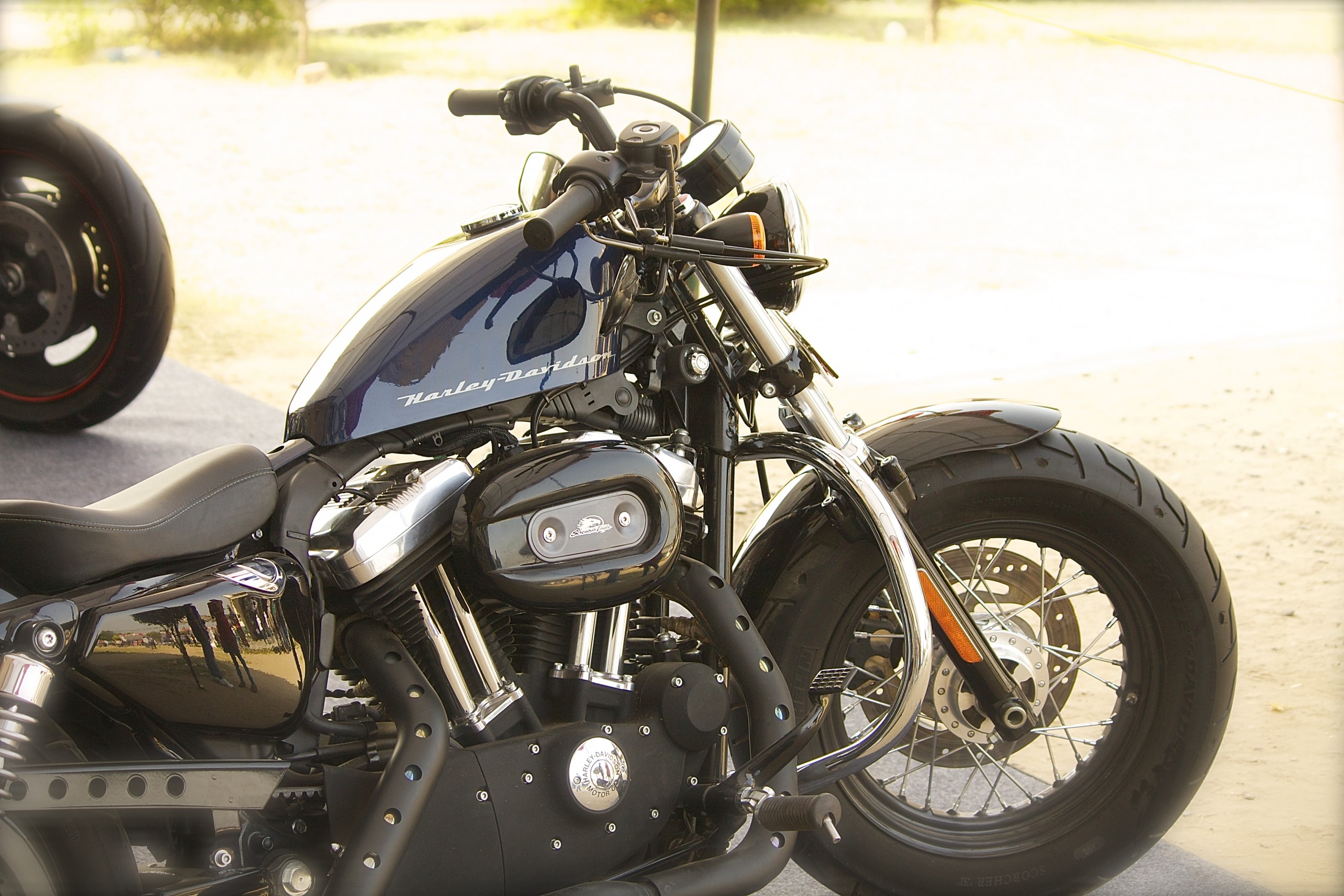 Harley Davidson Bike on the road