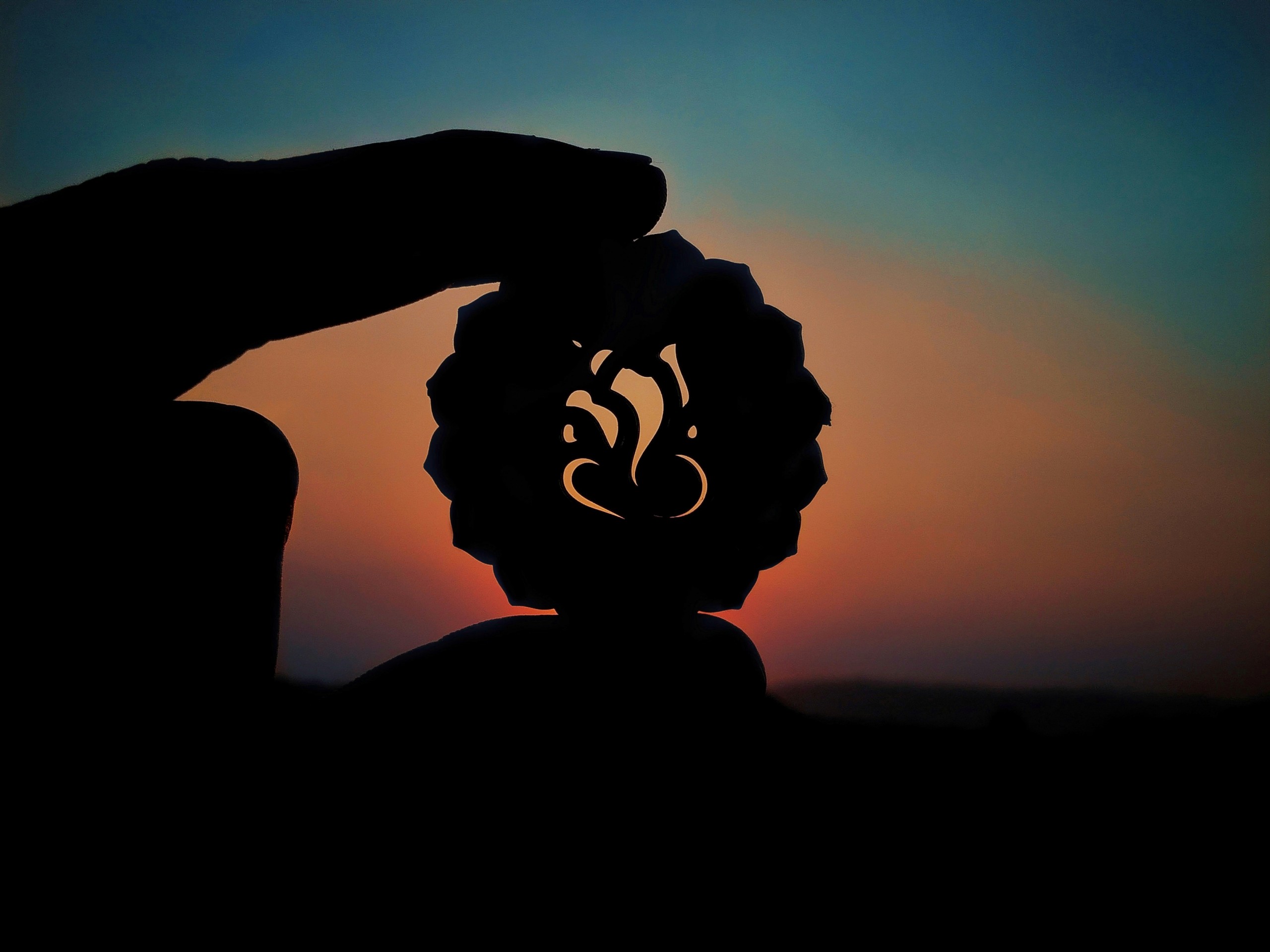 Lord Ganesh Silhouette