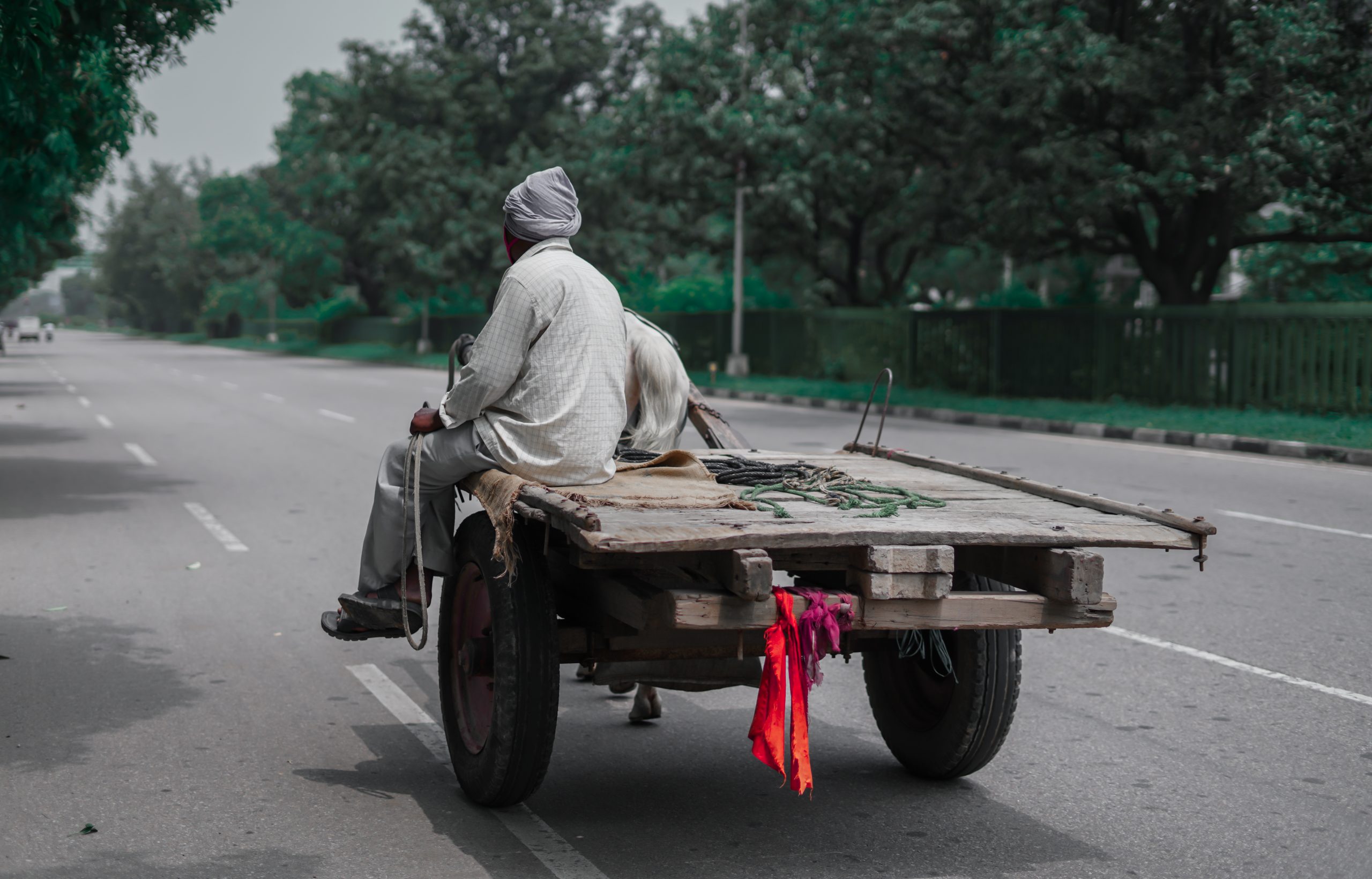 Man with horse and cart