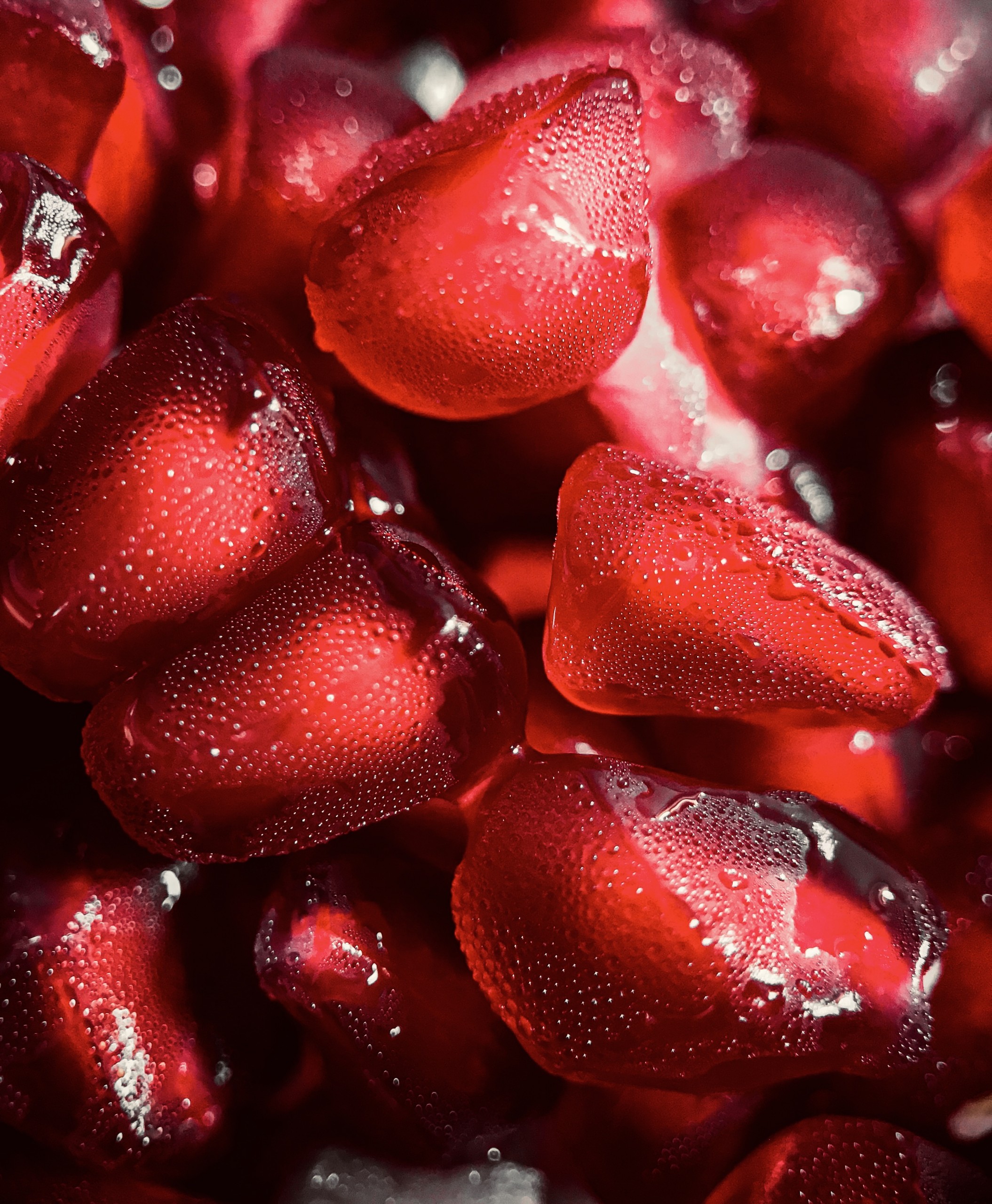Pomegranate Seeds Close-up Shot