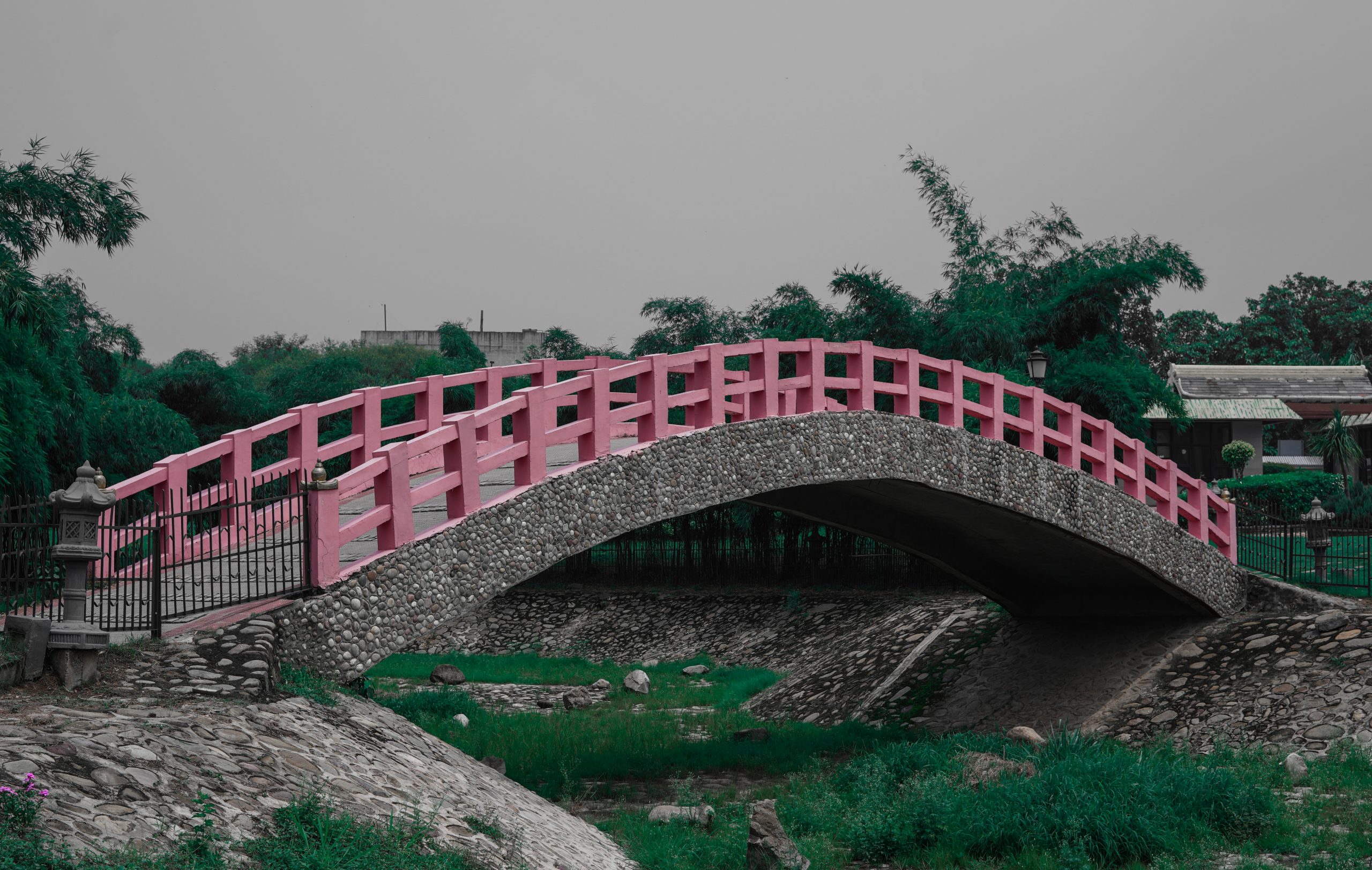 A small bridge of a park