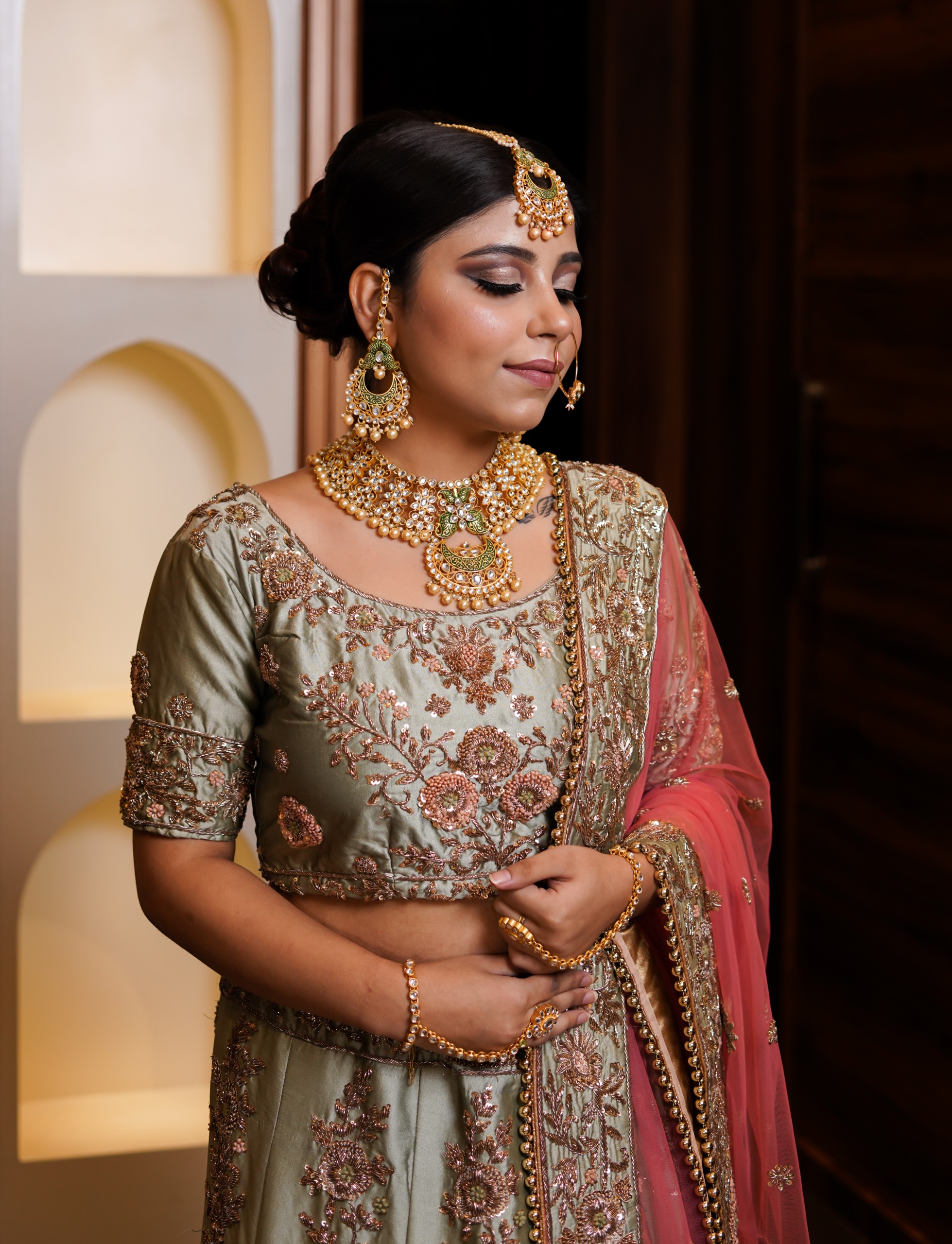 Stunning Indian bride model