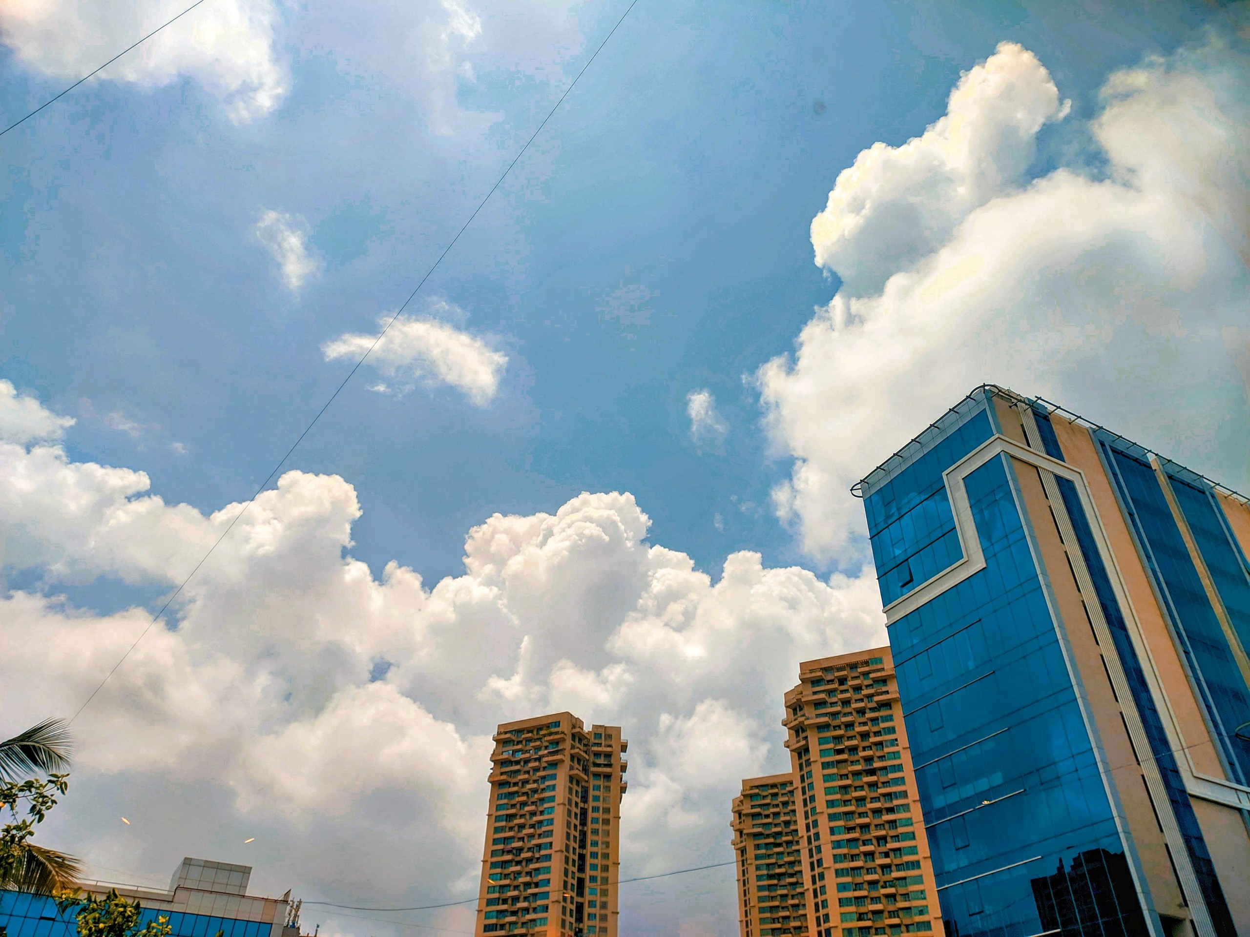 Tall buildings and open sky