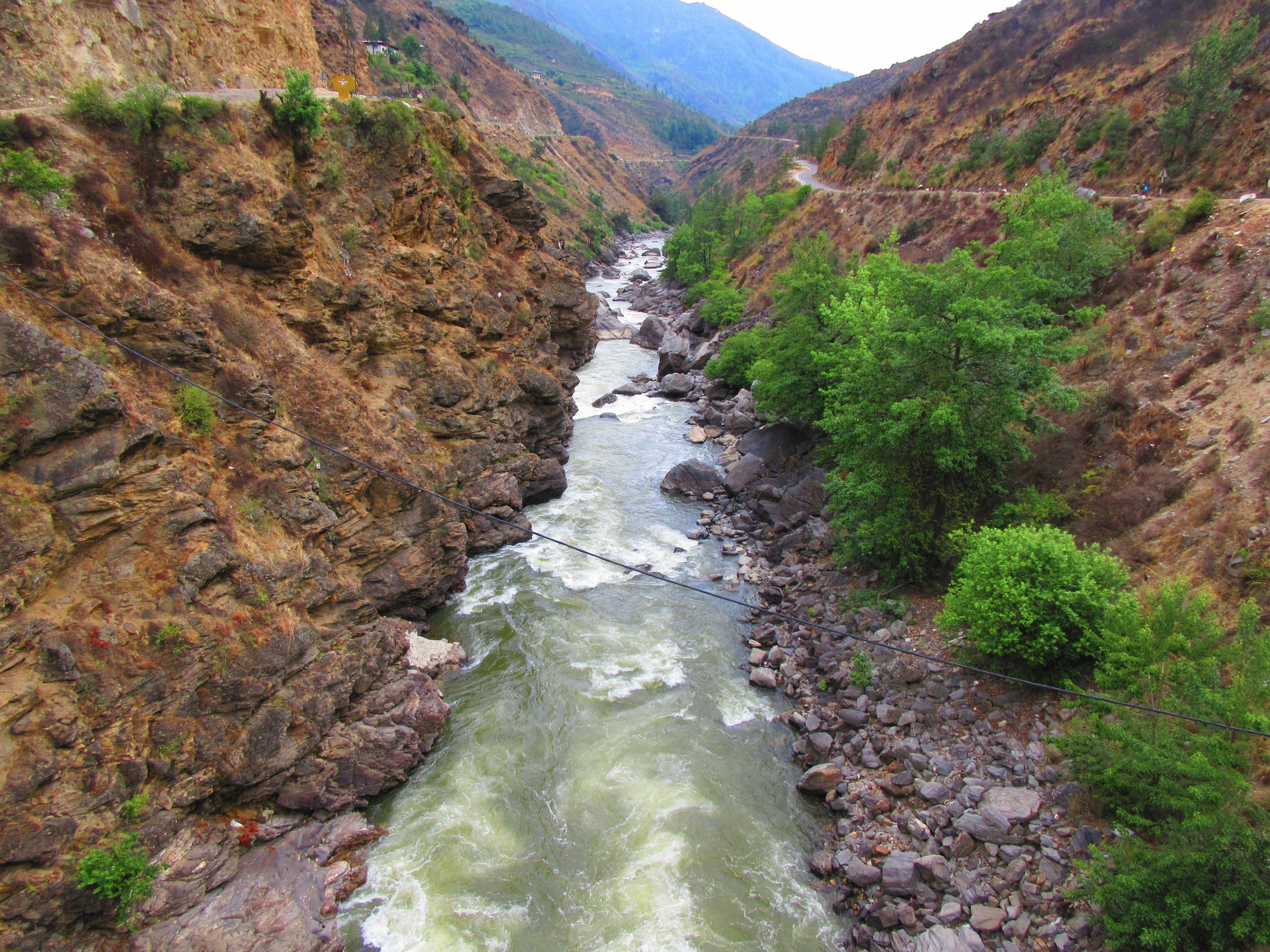 River in Himalayan valley