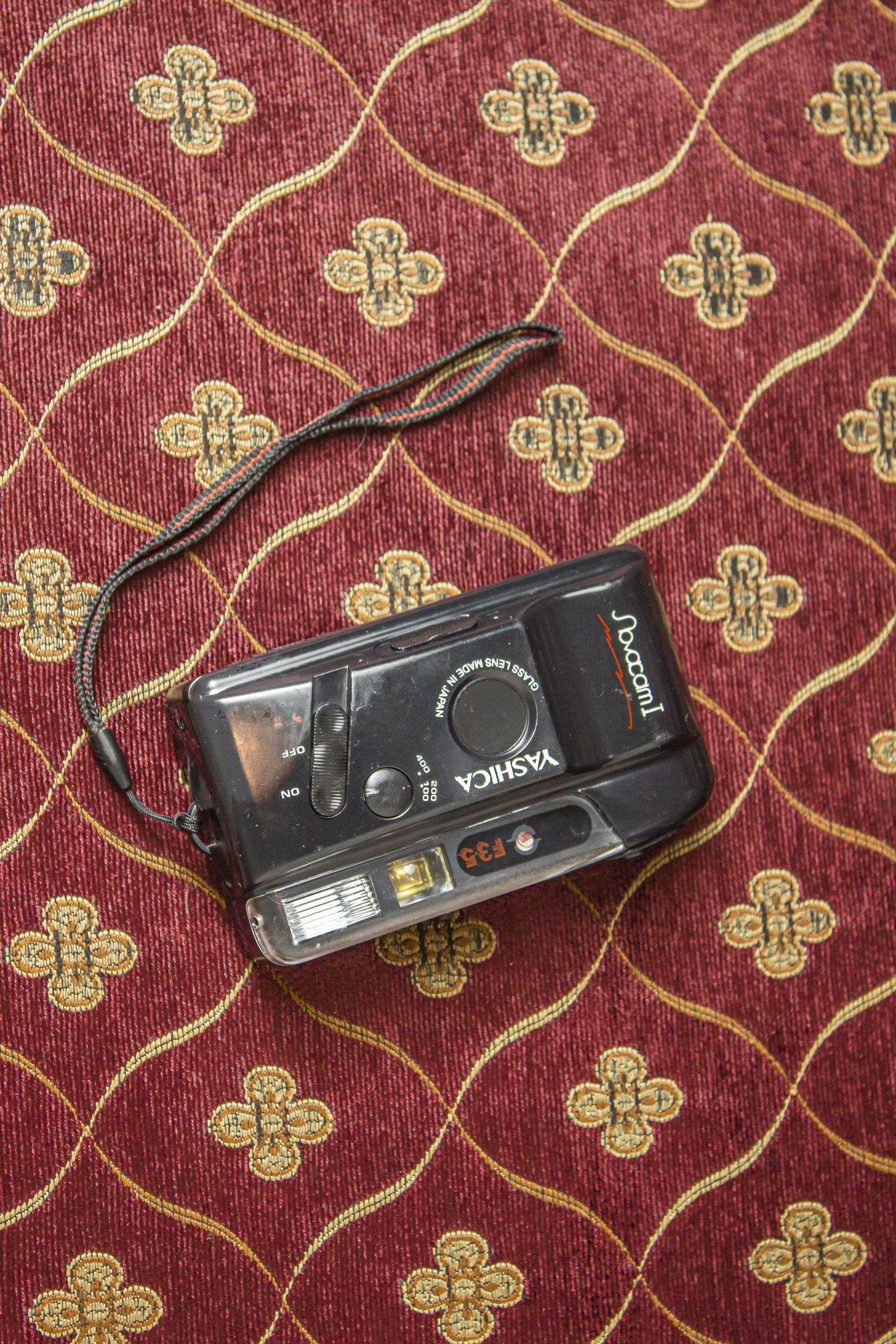 Vintage Camera on colorful background