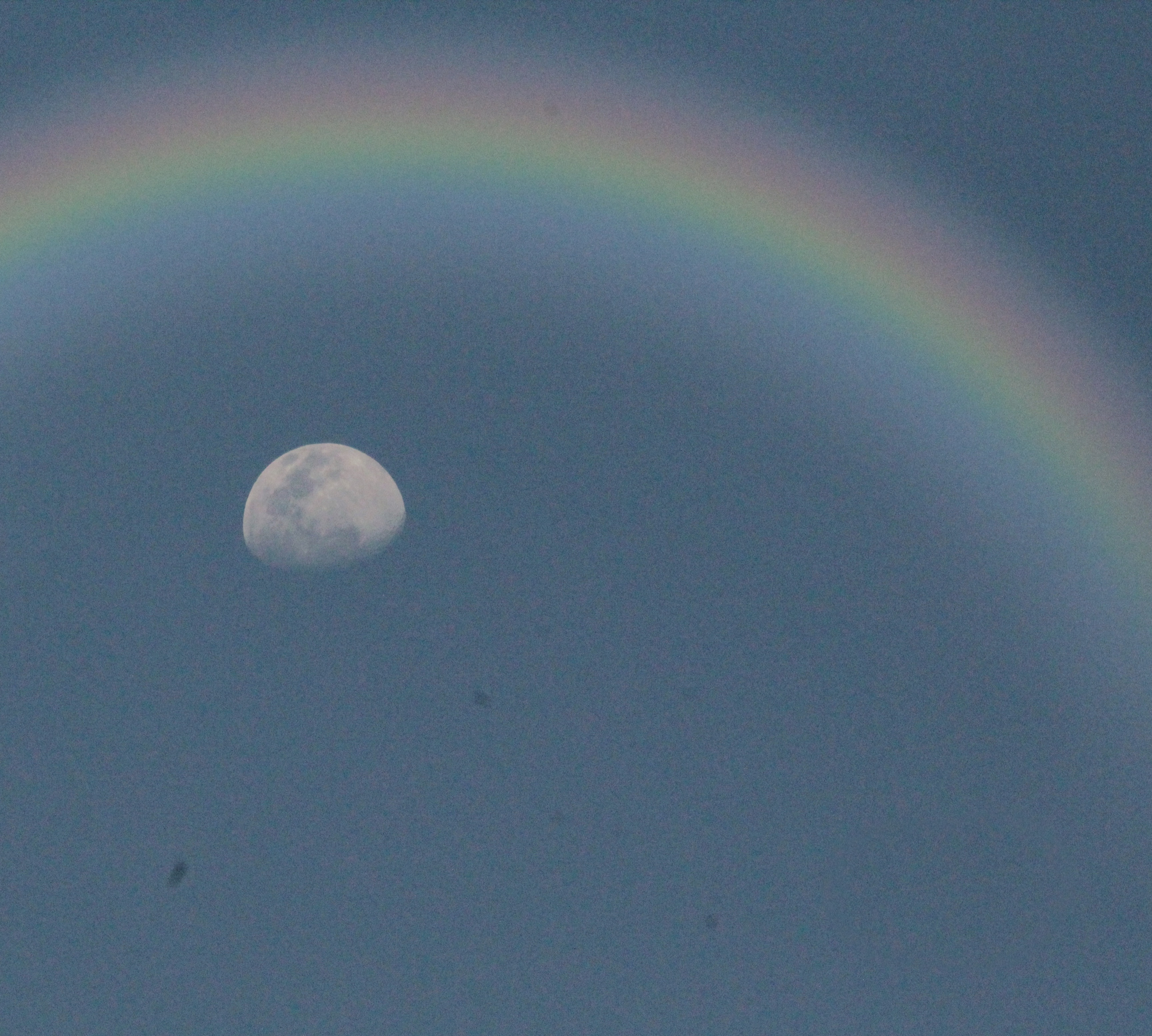 Moon in the rainbow