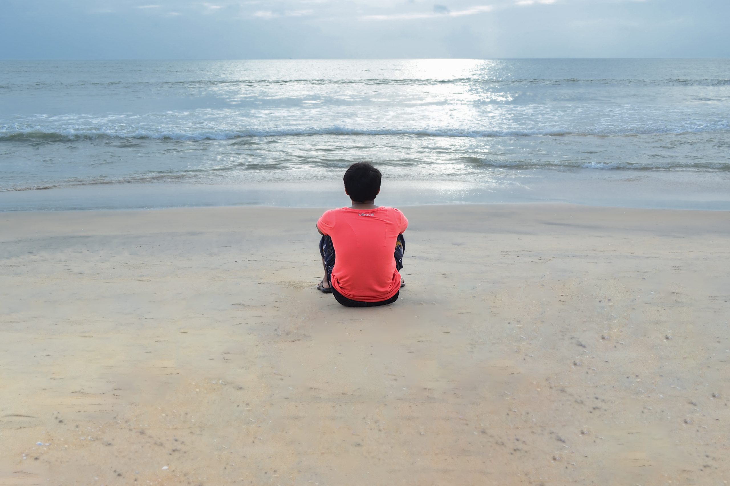 A boy on a beach Free Image by KJ Gourav on