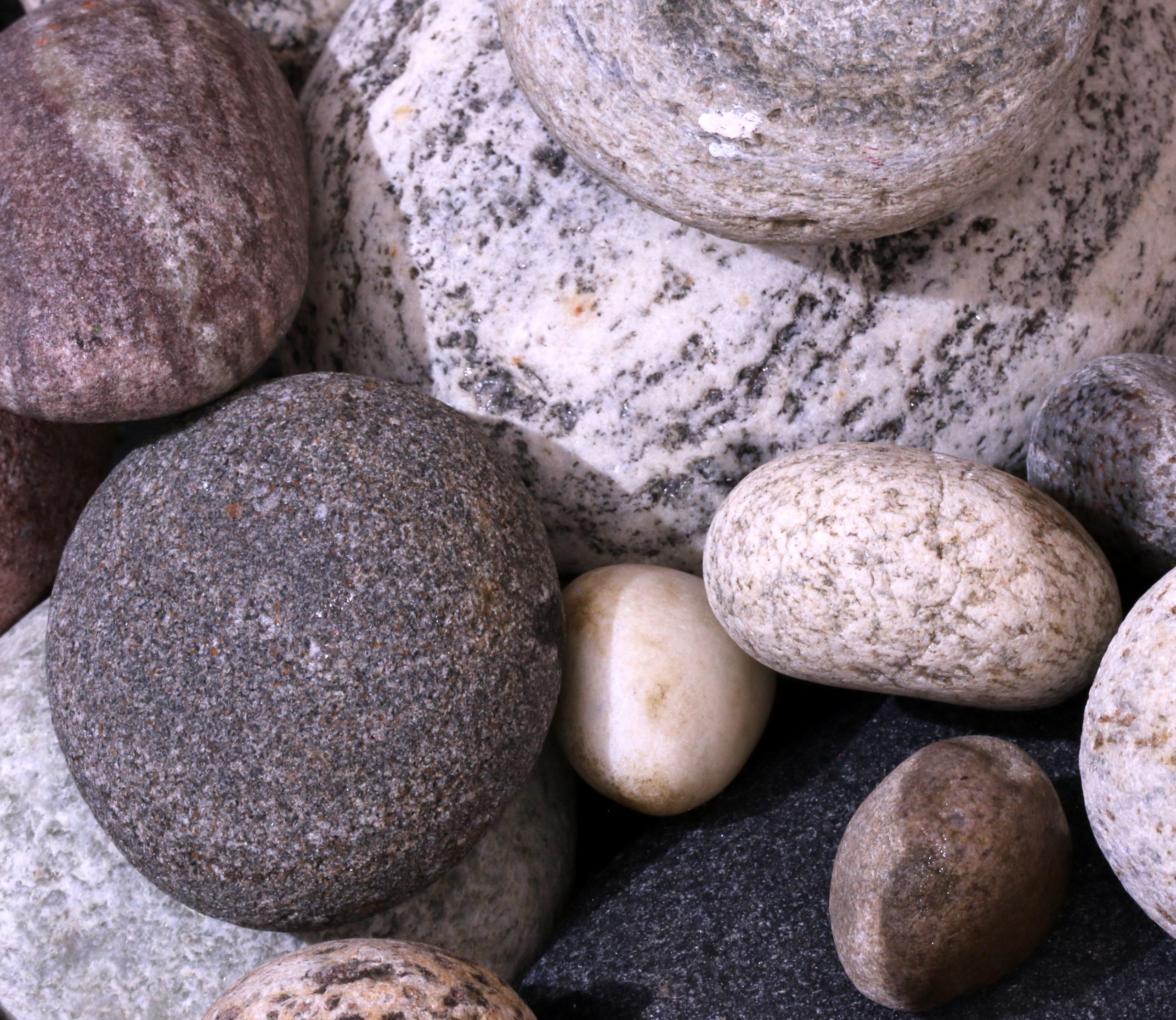 A collection of river stone