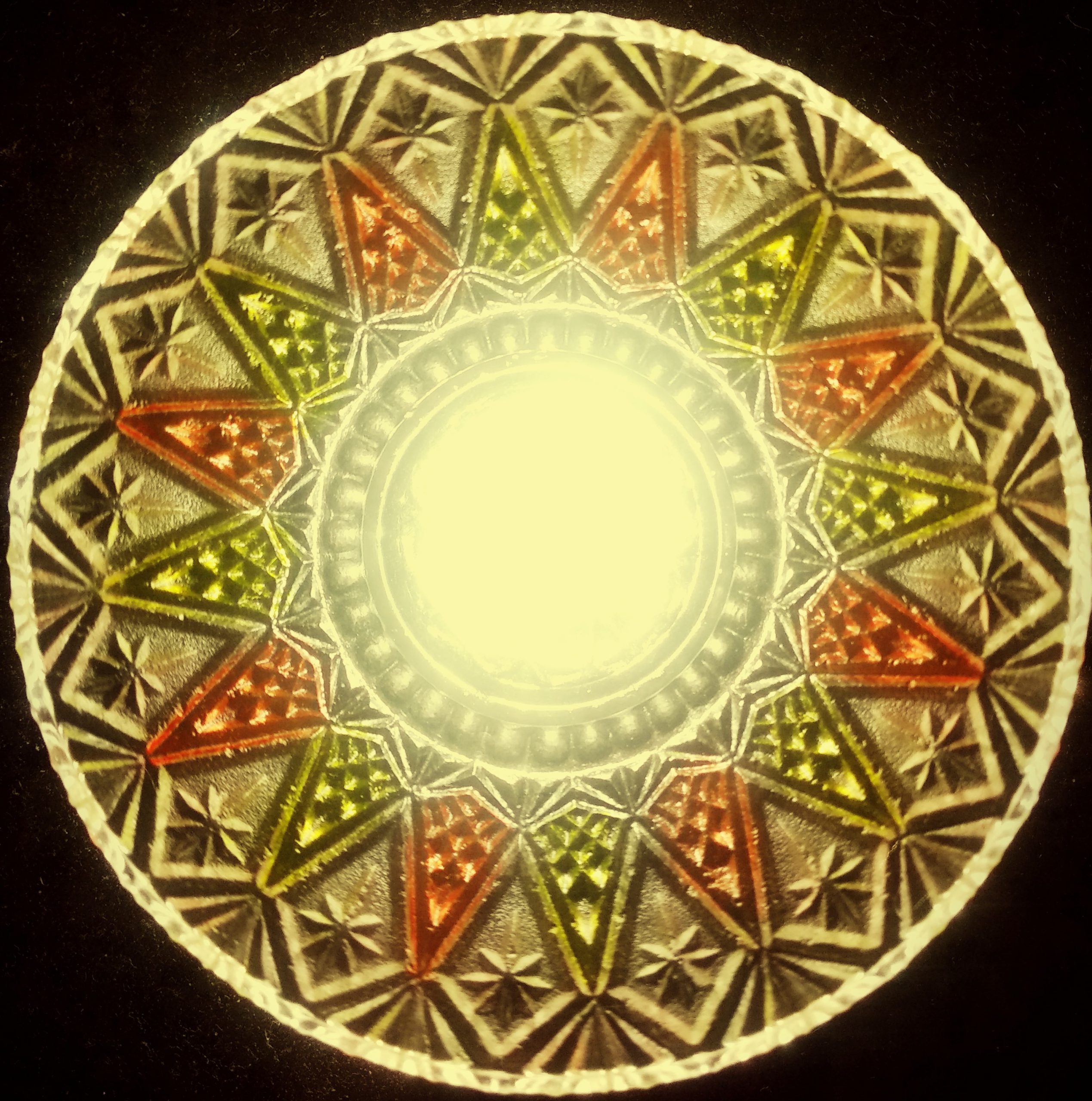 A design on glass bowl