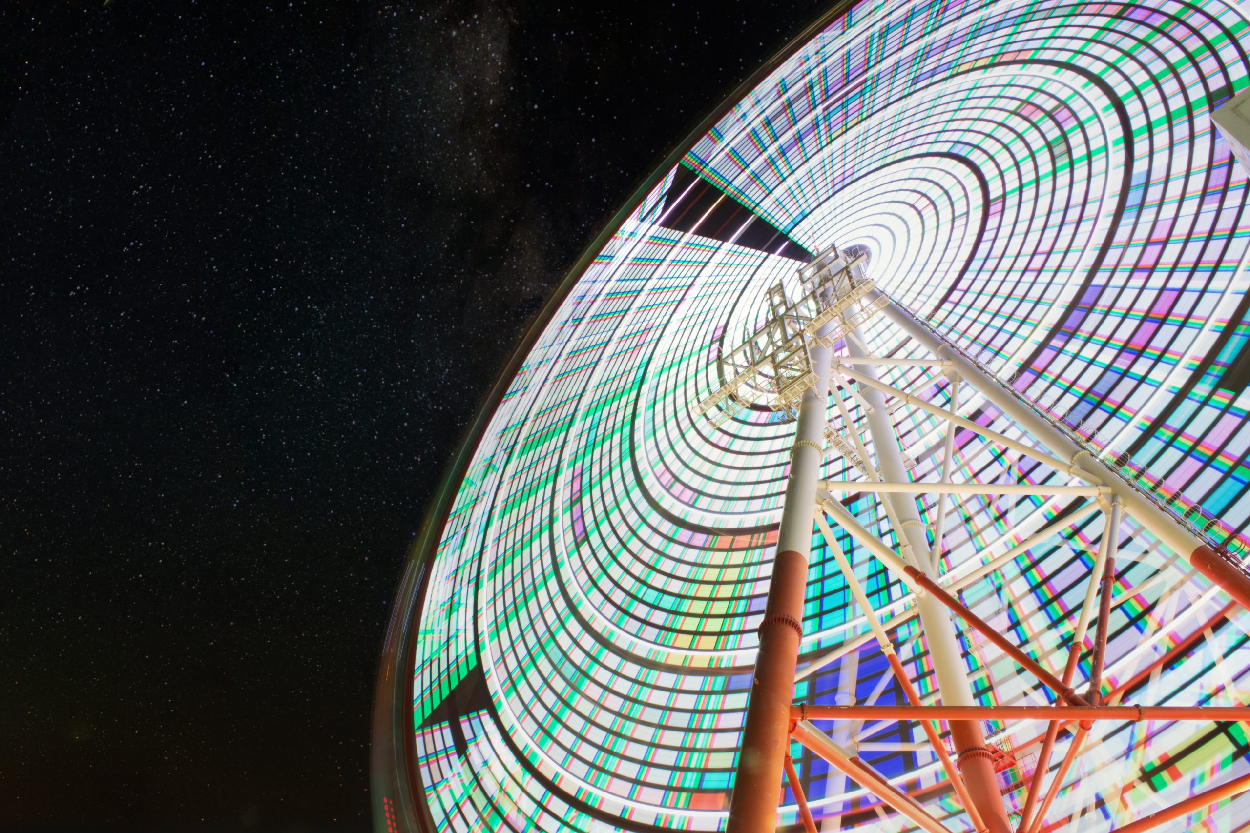 A giant ferris wheel in Japan