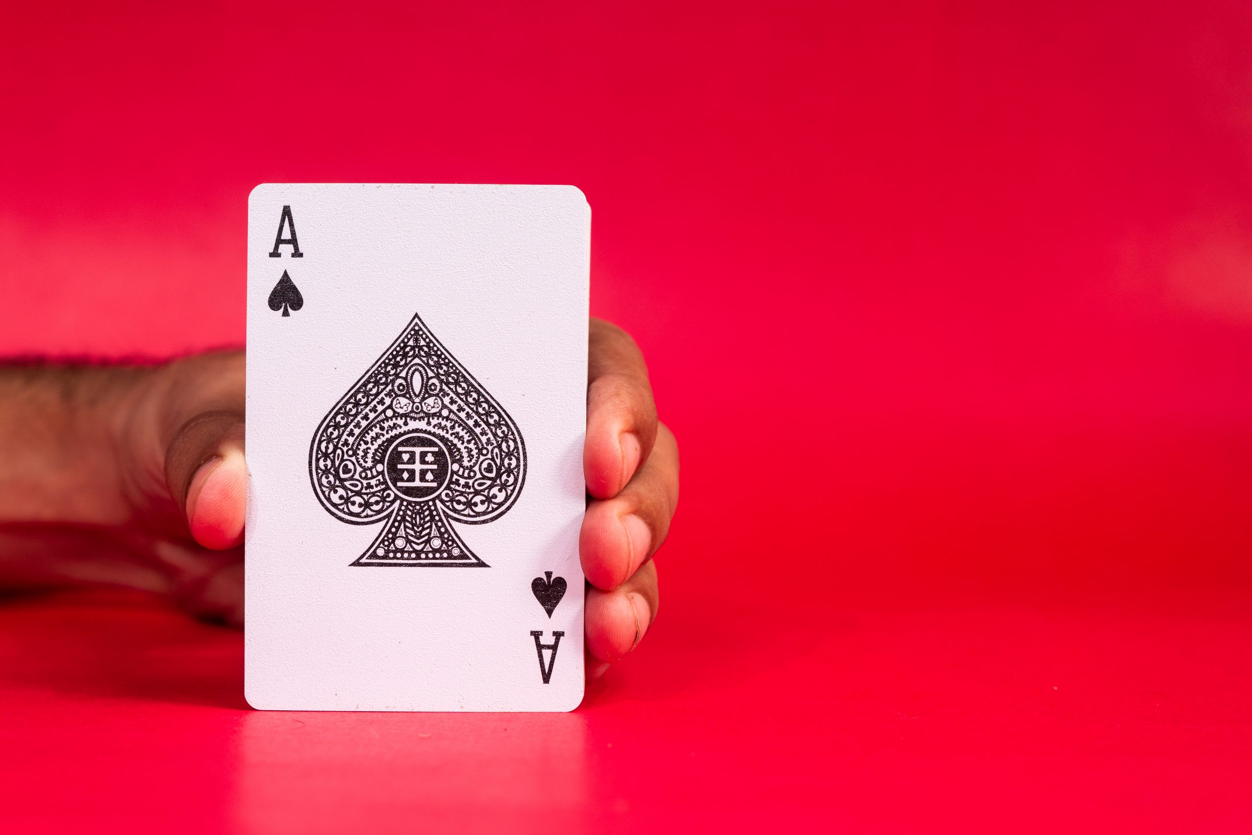 Ace of spades card