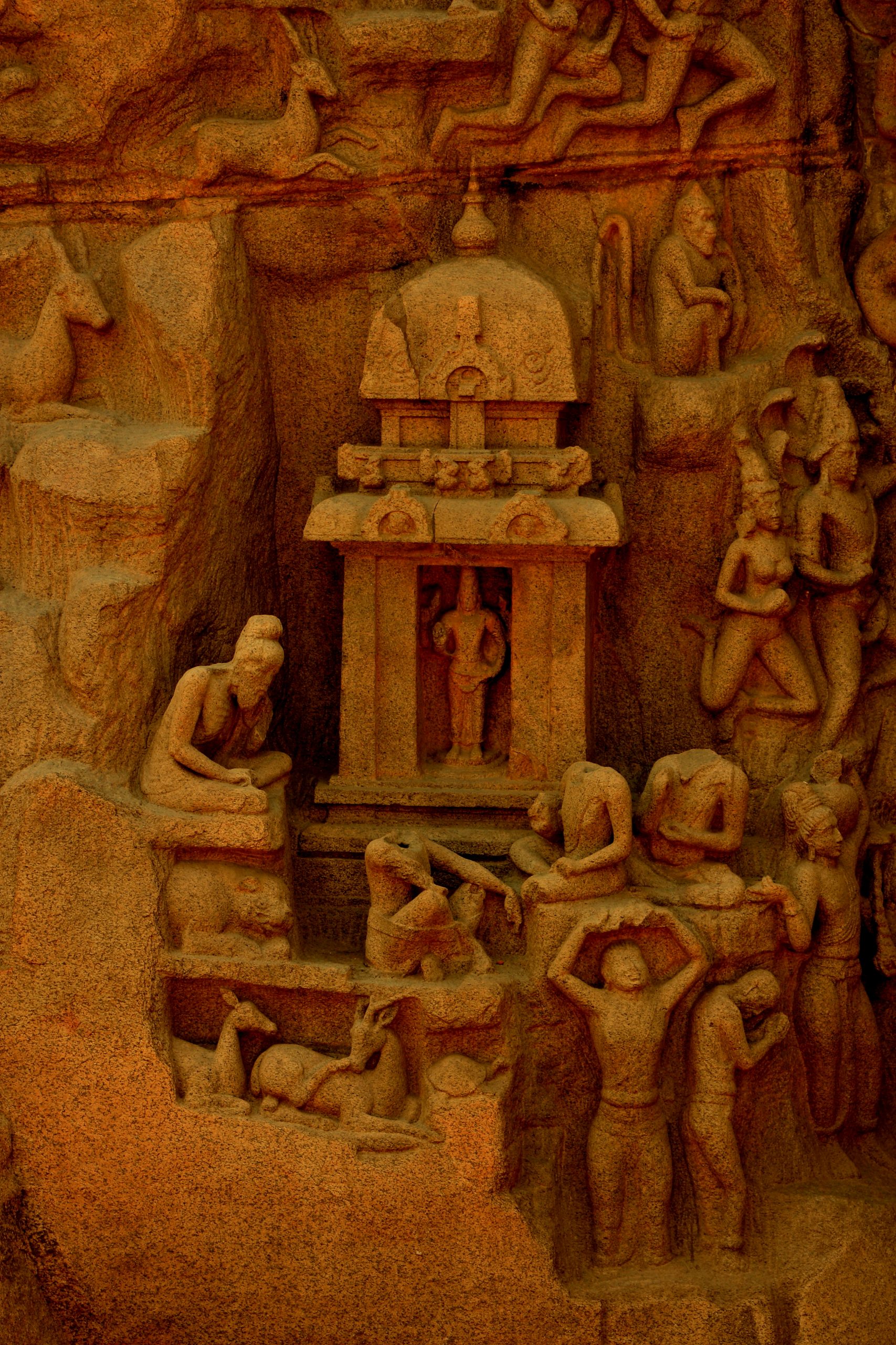 Arjuna's Penance in Mahabalipuram