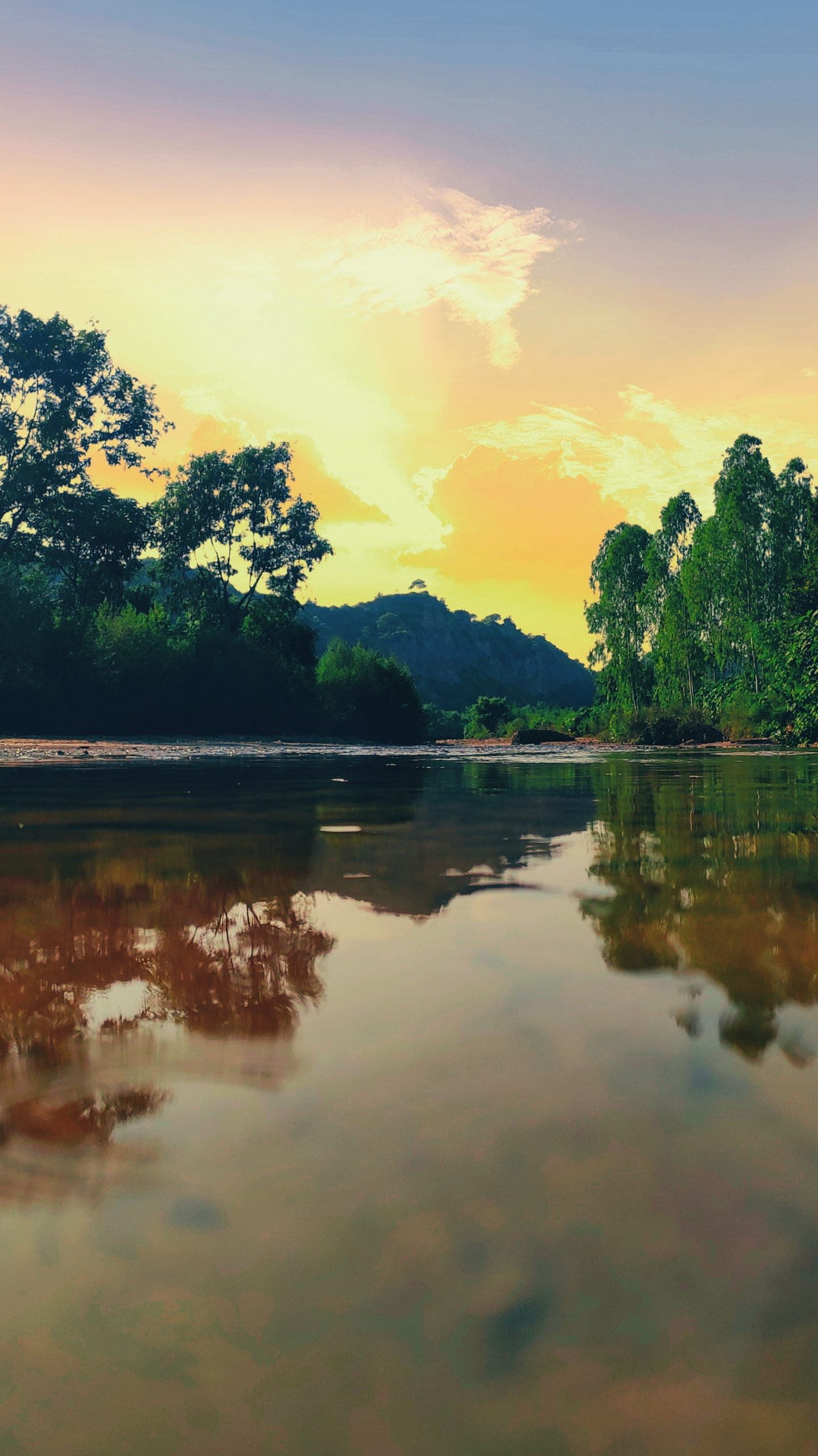 Beautiful Sunset above Lake