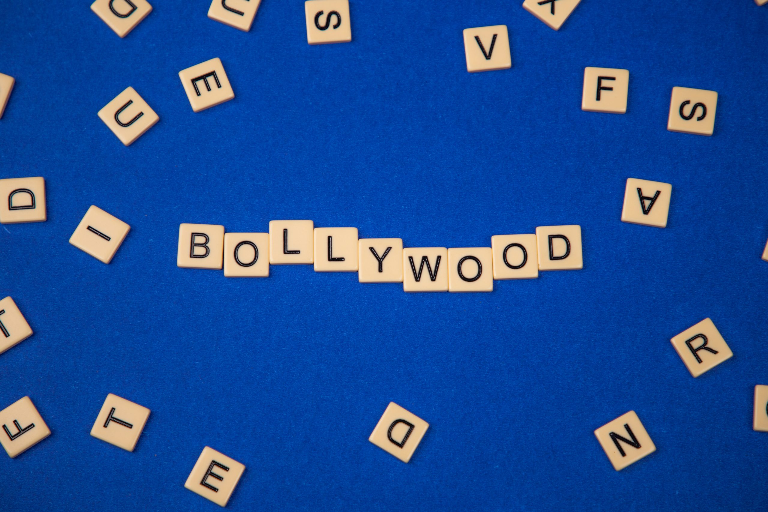 Bollywood written on scrabble