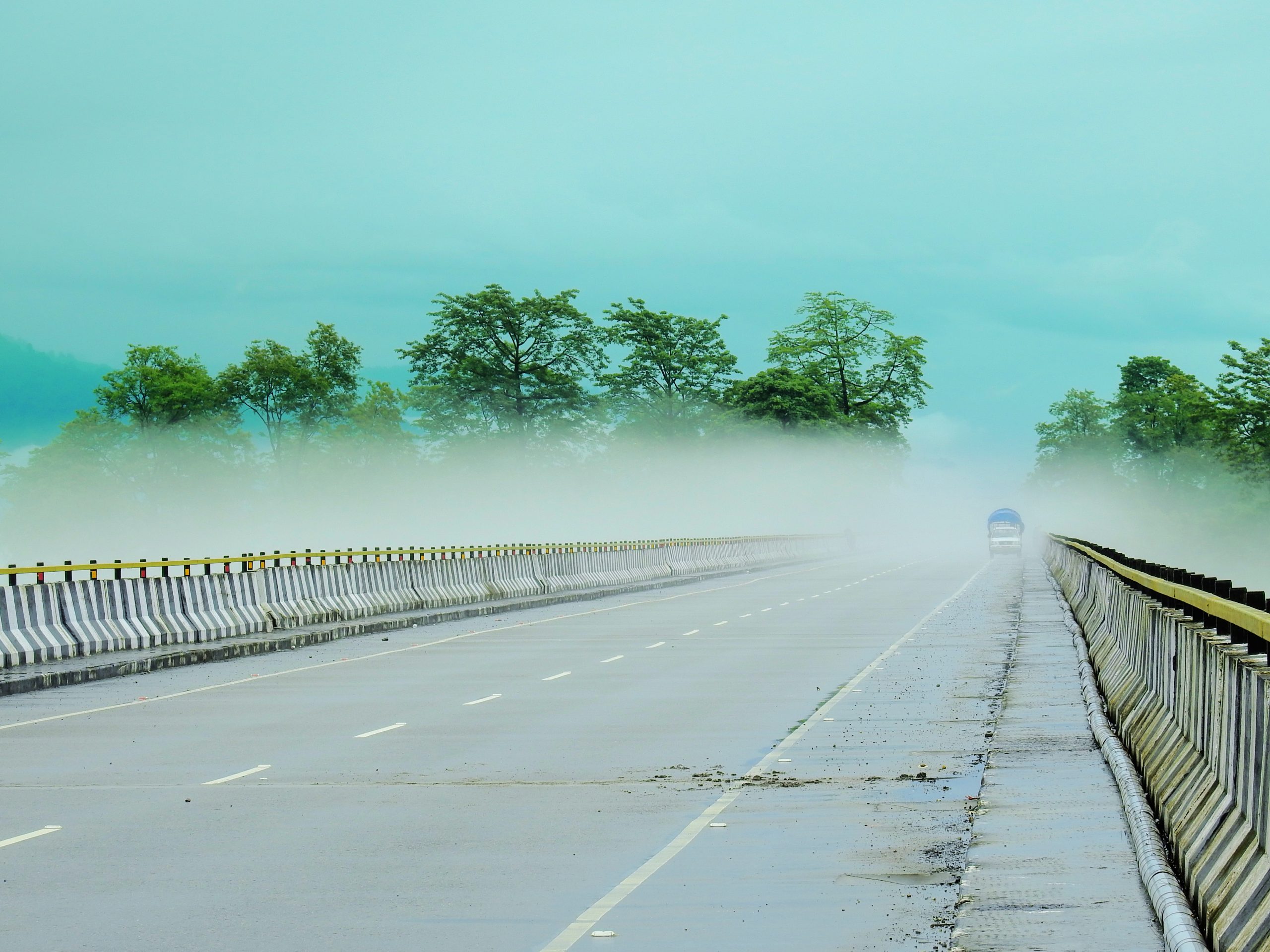 Bridge Foggy Scenery