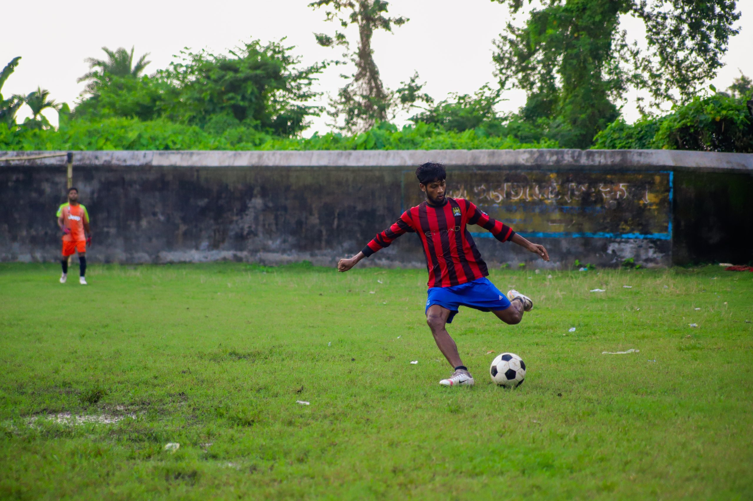 Men playing football 2020 Kolkata