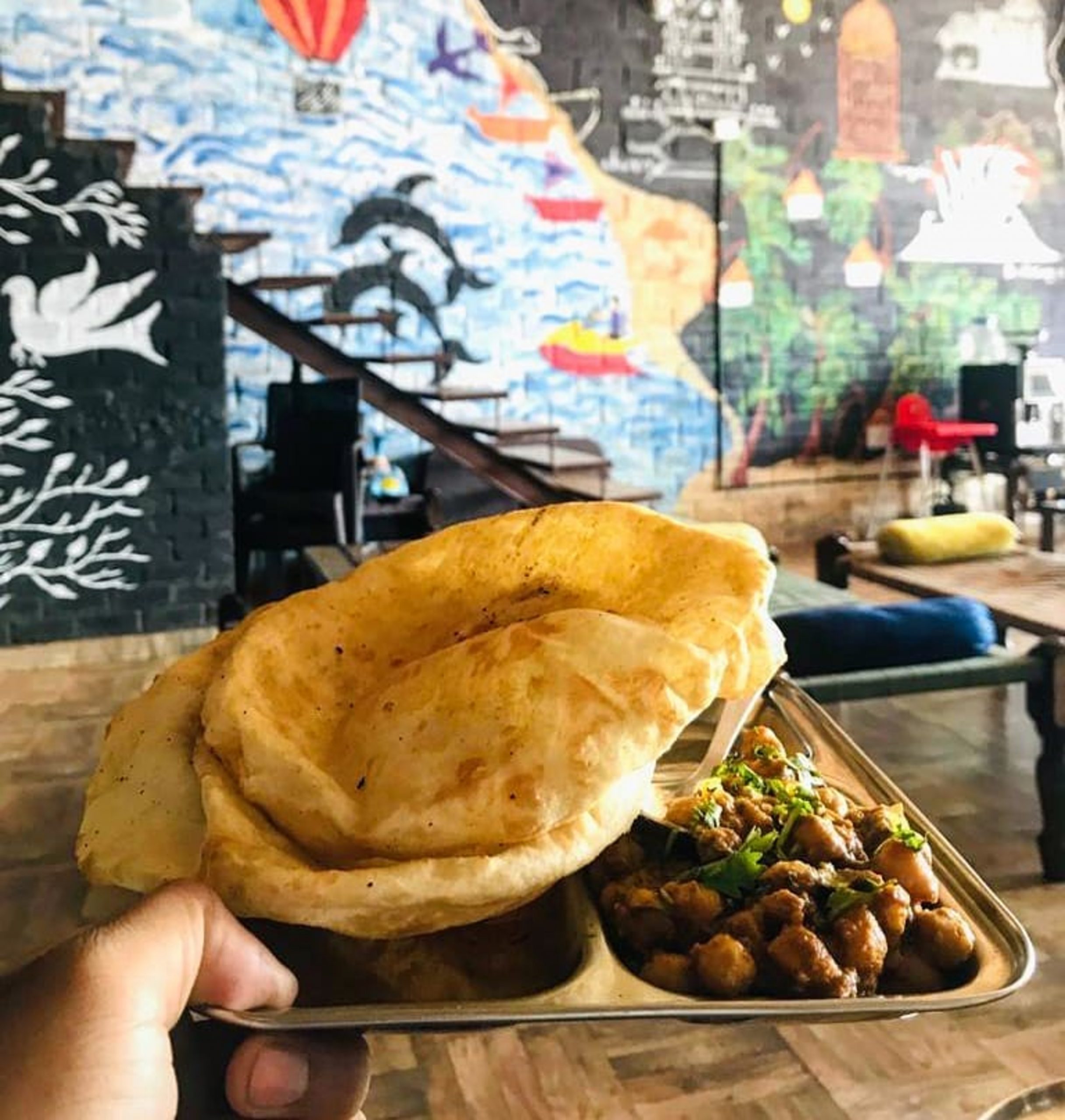 A Plate of Chole Bhature