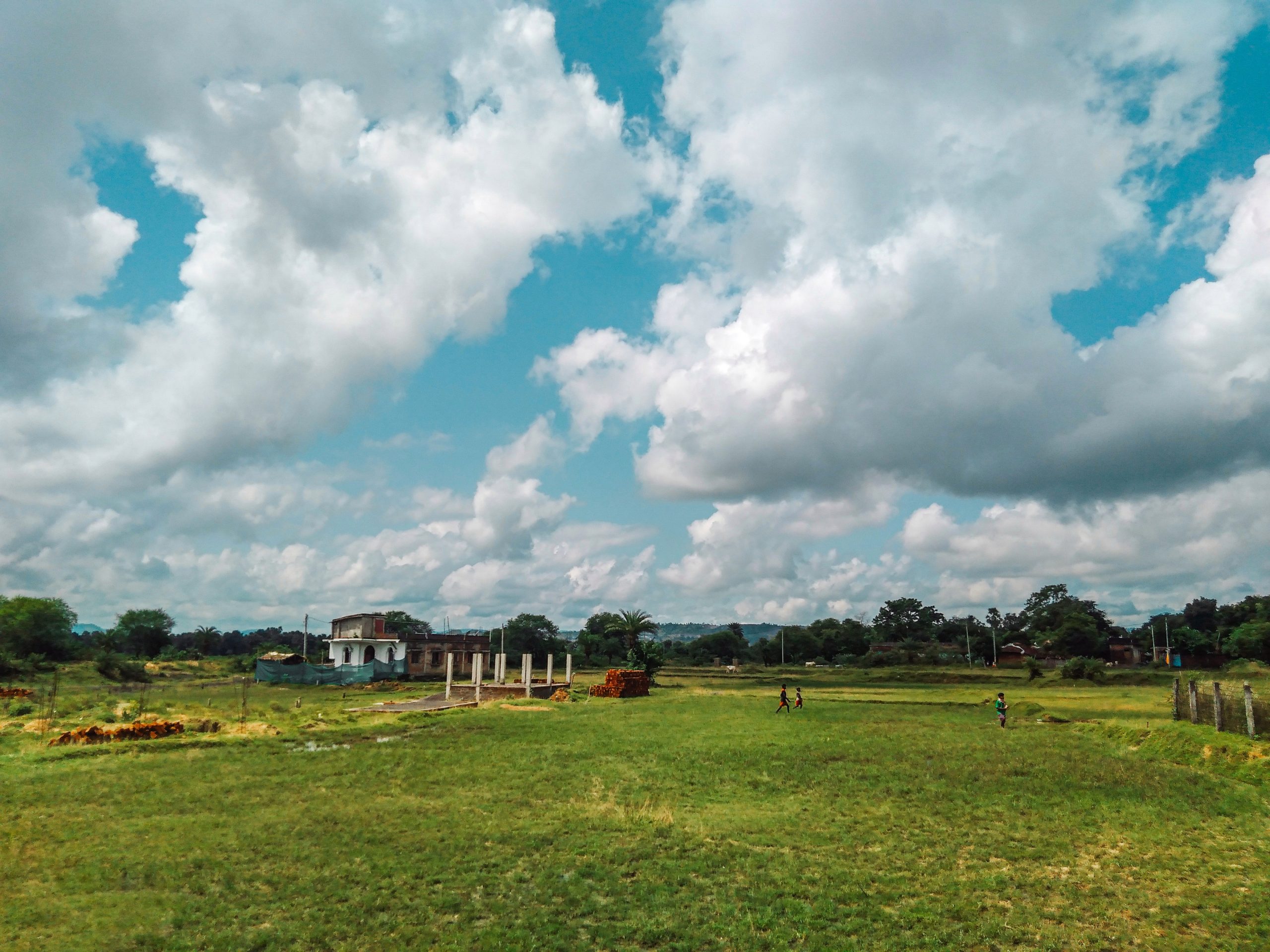 Cloudy Green Landscape