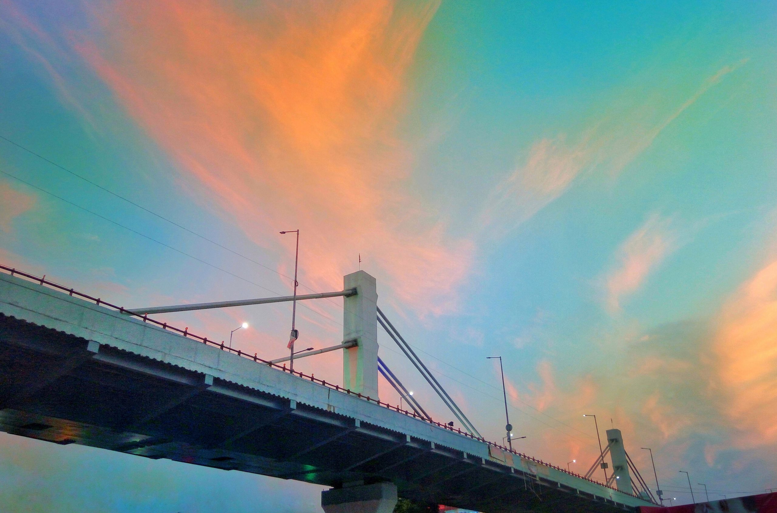 Sunset over the bridge