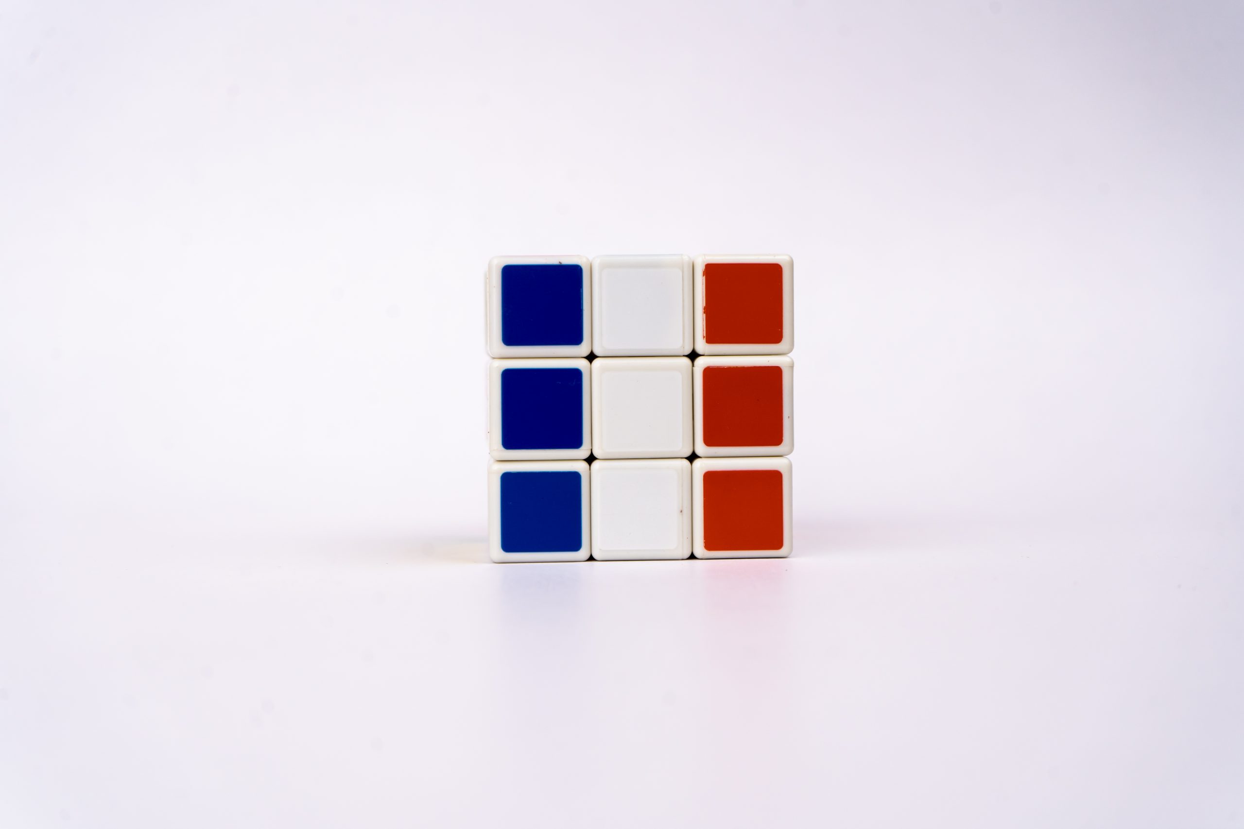 French Flag on Rubik Cube