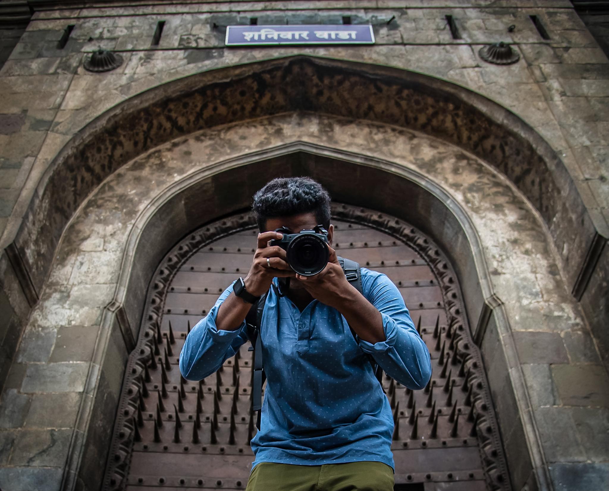 photographer at shaniwarwada