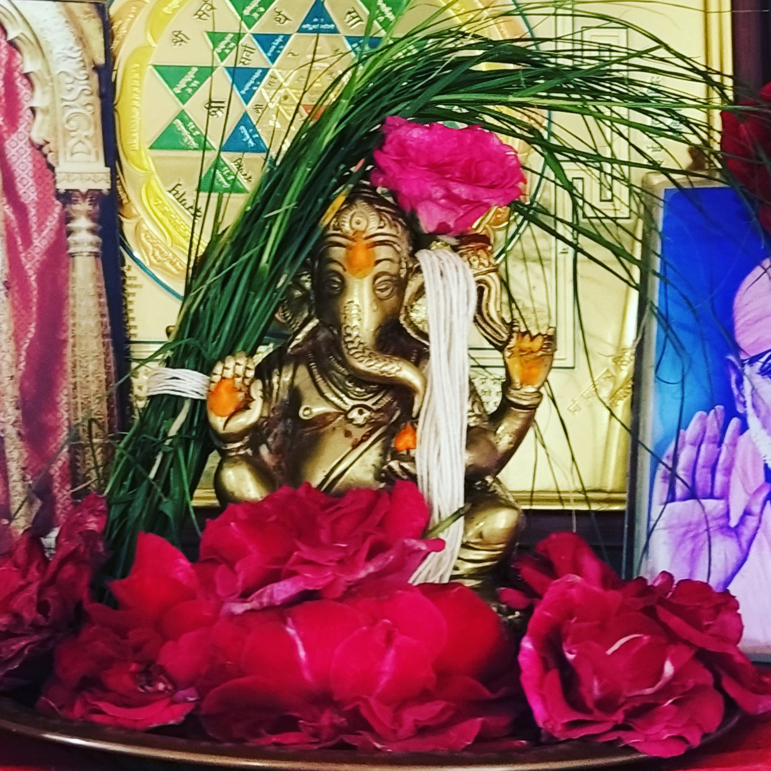 Ganpati idol at place of worship