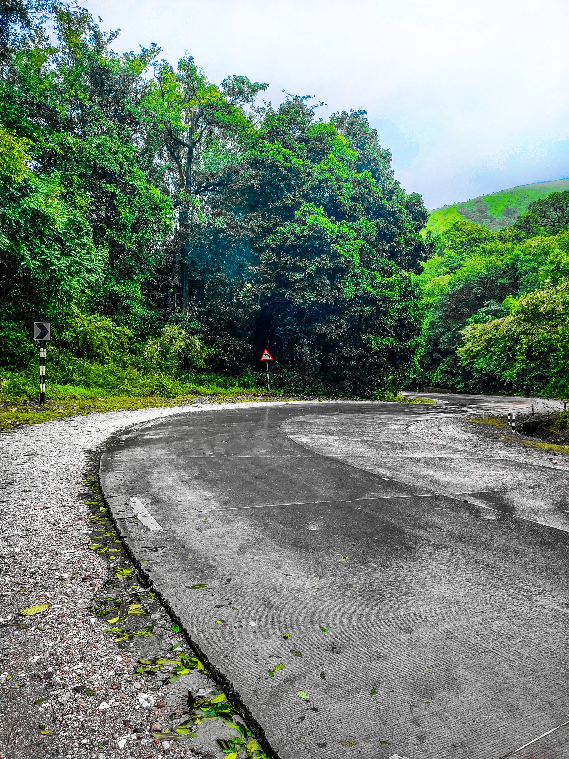 hilly roads