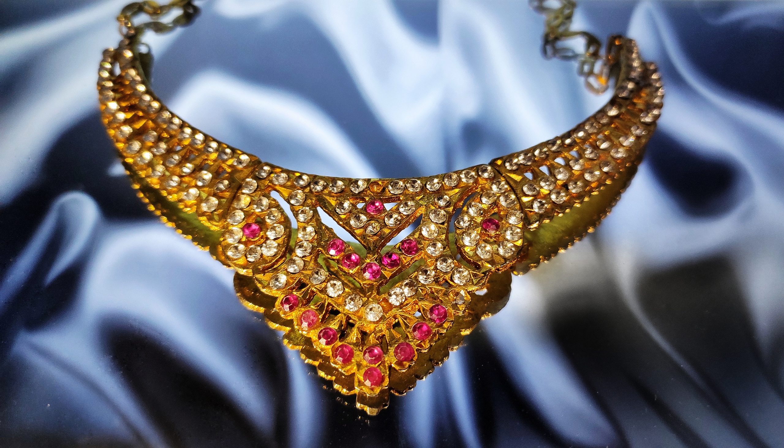 Golden necklace jewellery