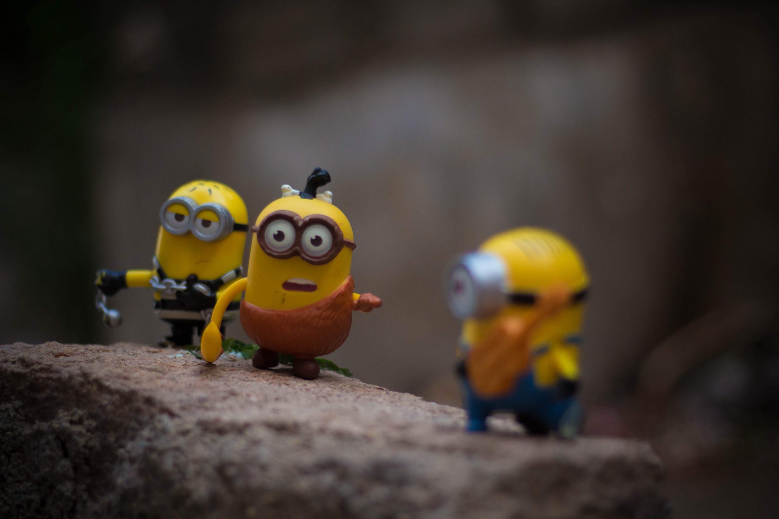 Group of minions action figures