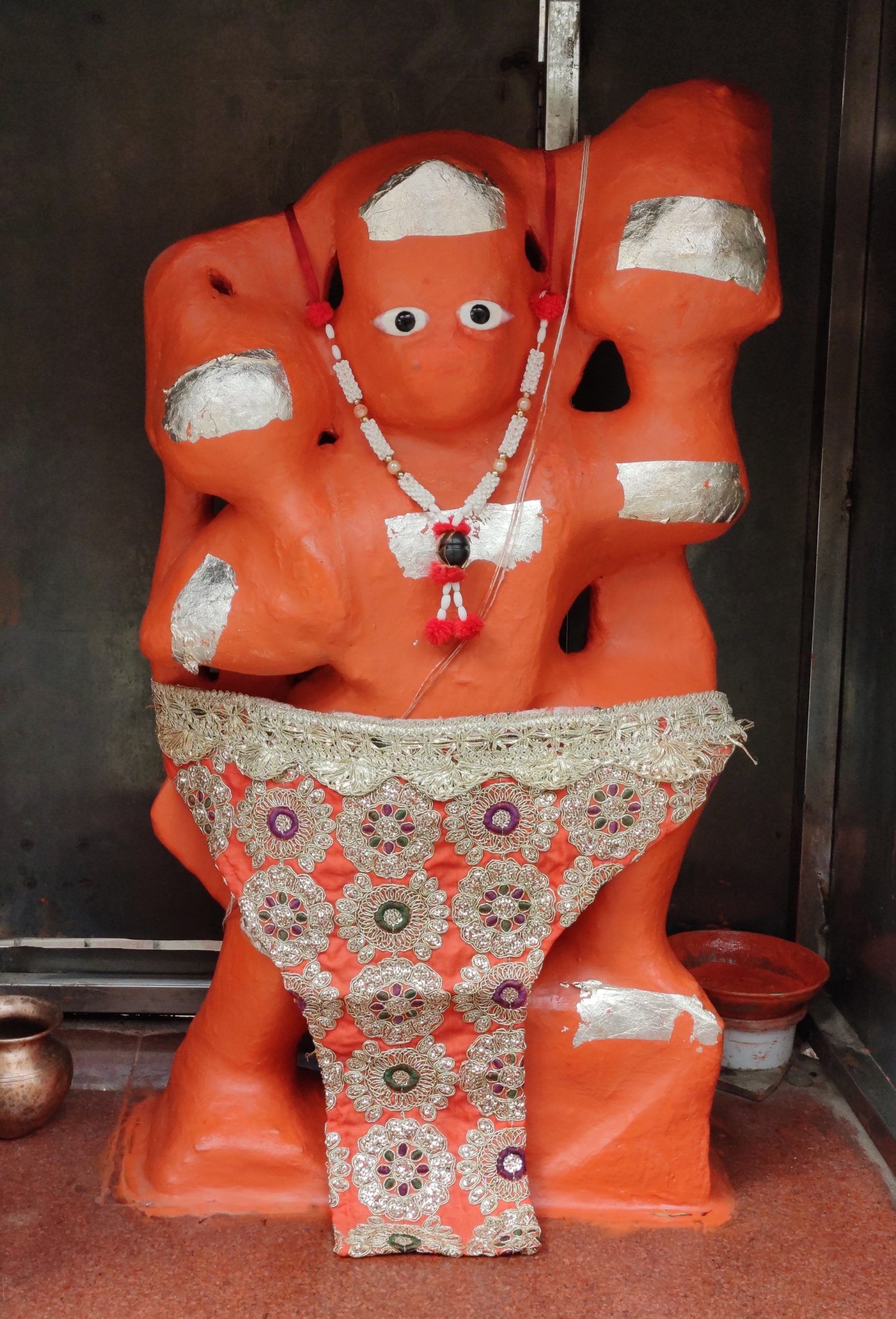 Hanuman sculpture in a temple