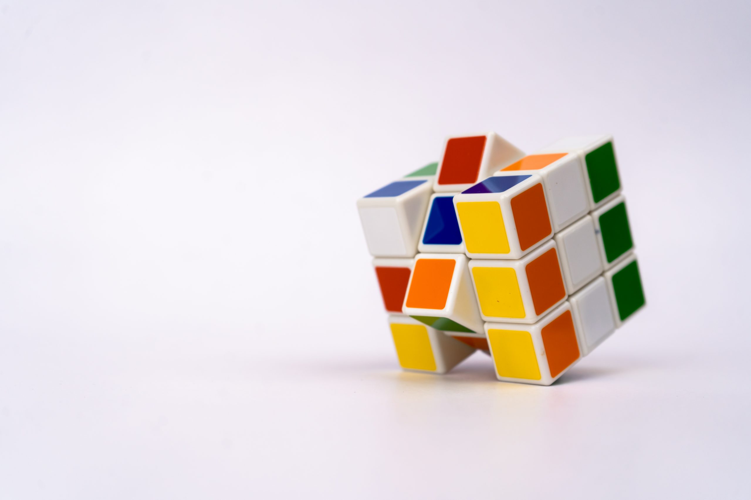 Jumbled Rubik cube
