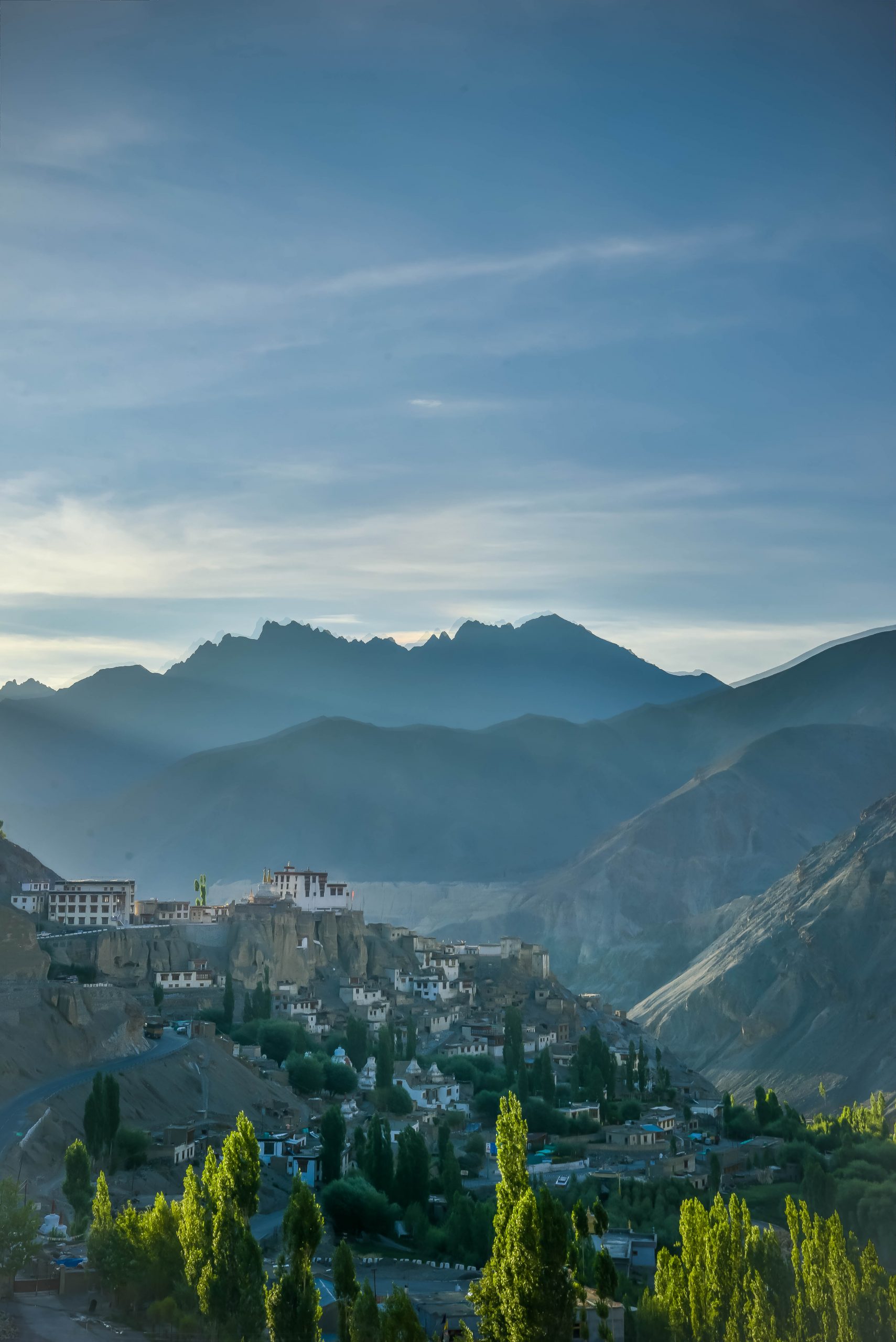 A village in a valley