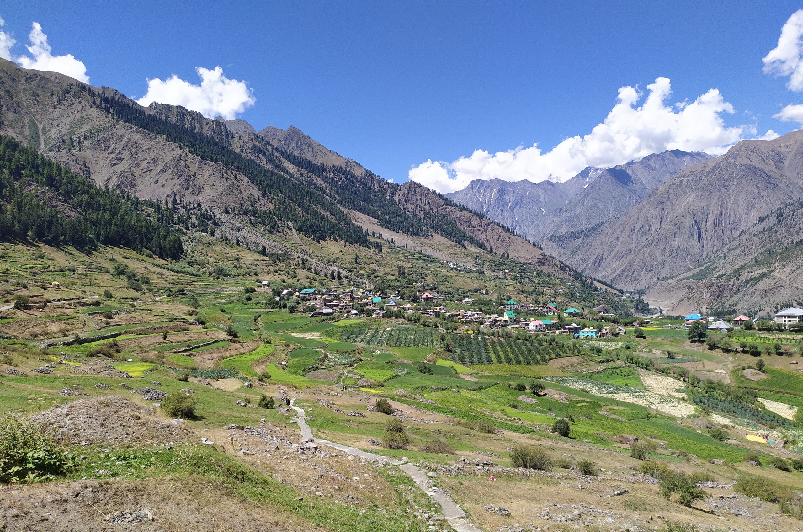 Village near mountain