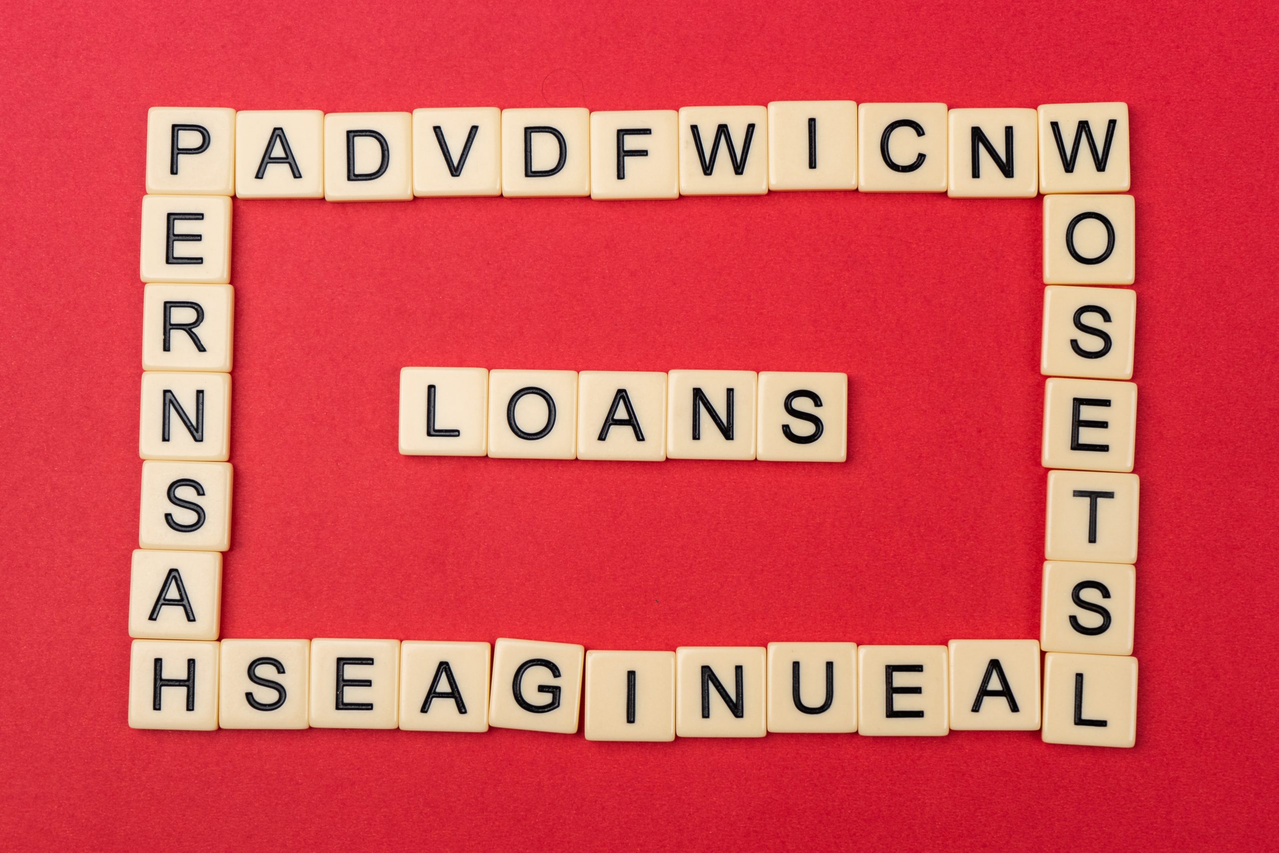 Loans written on scrabble