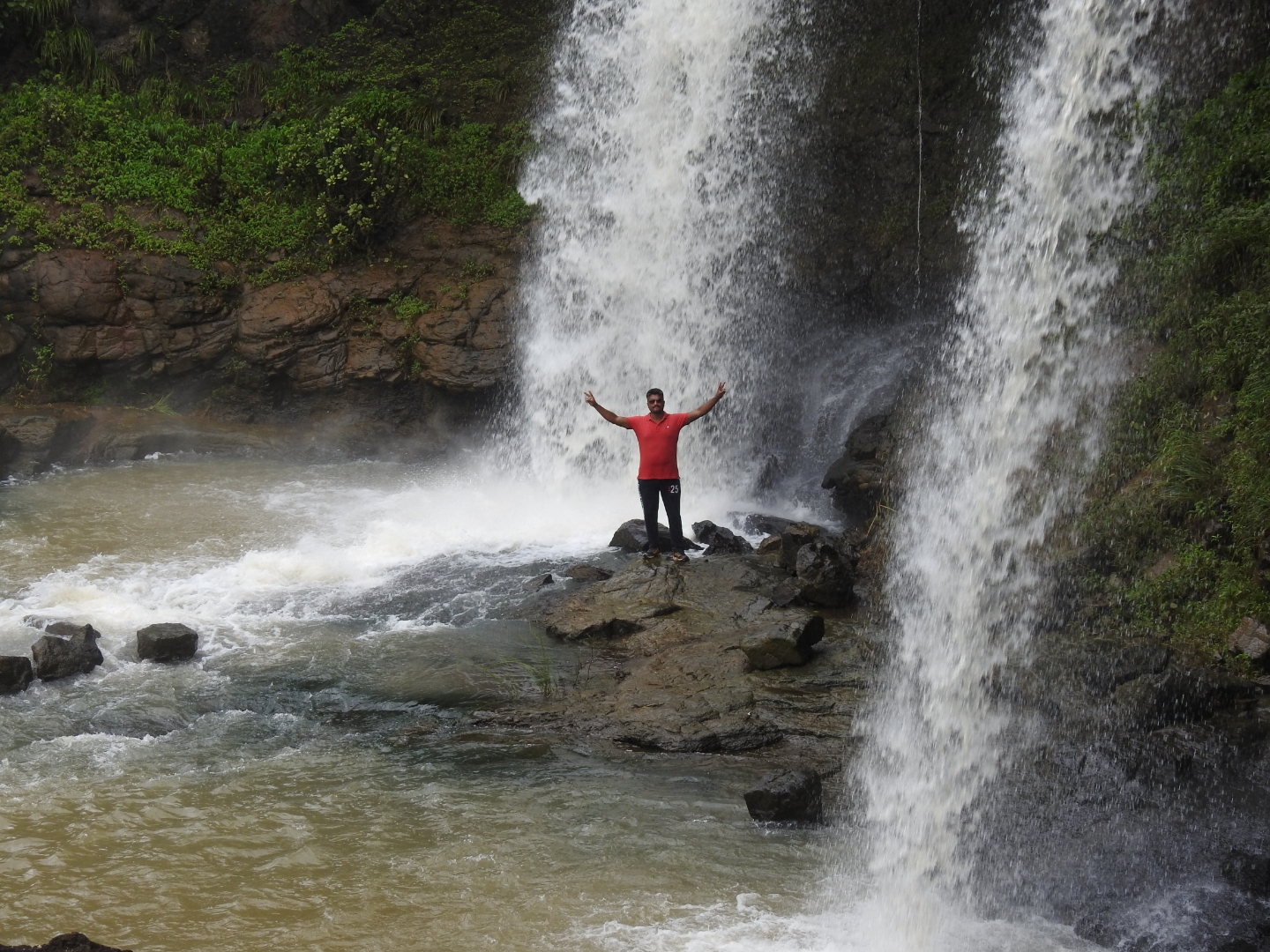 Man on the Waterfalls