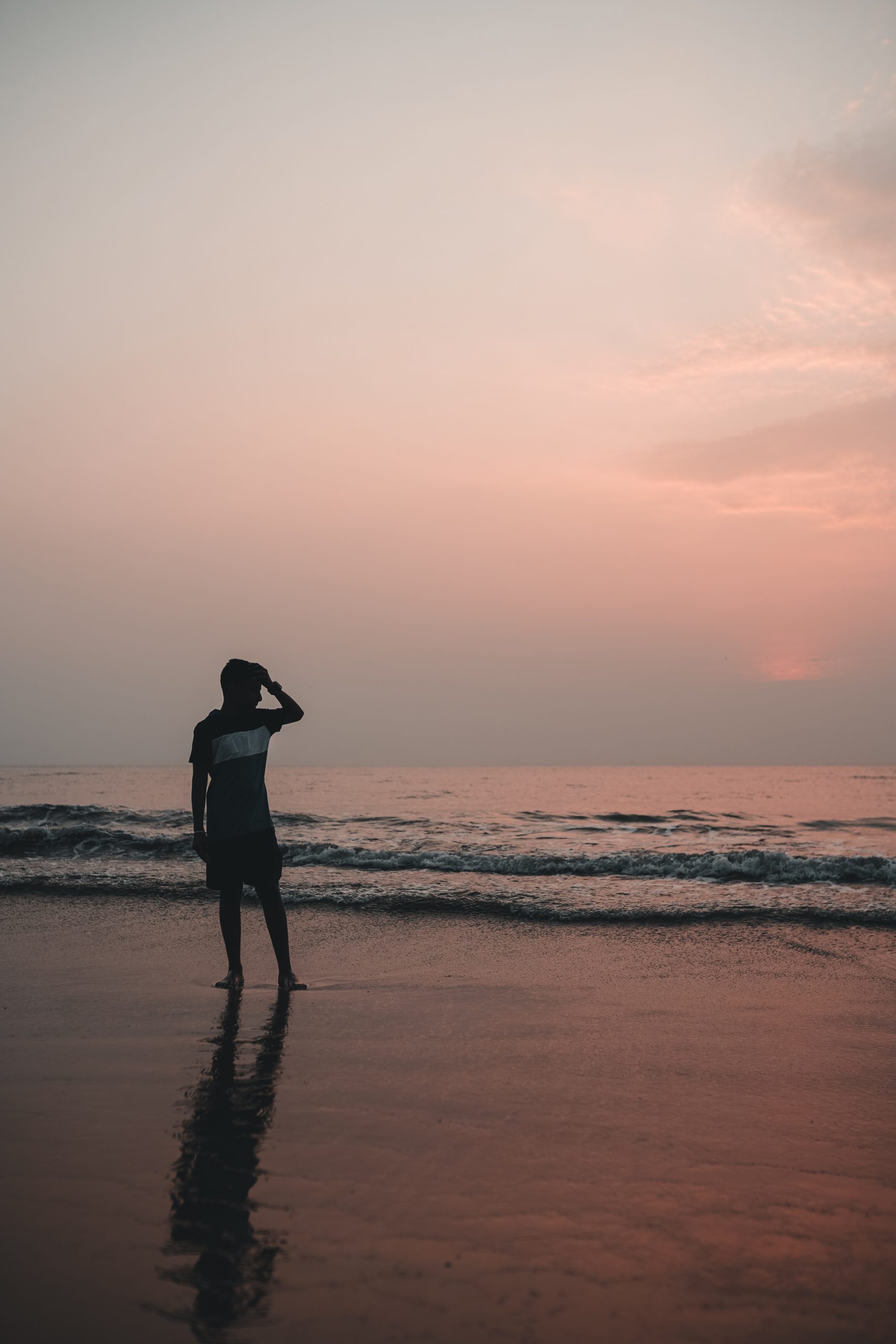 Man standing on a beach