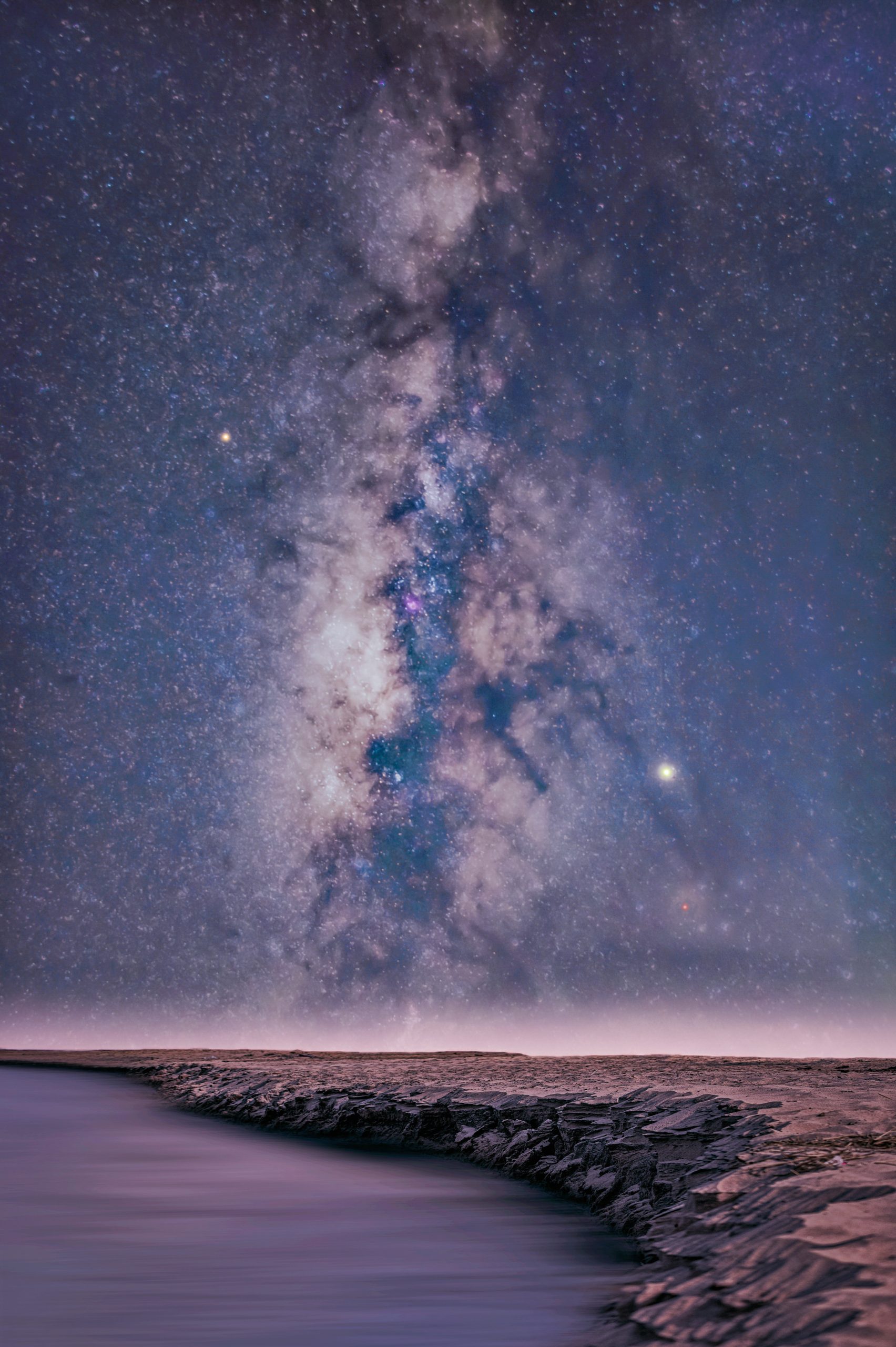 Milky way galaxy view
