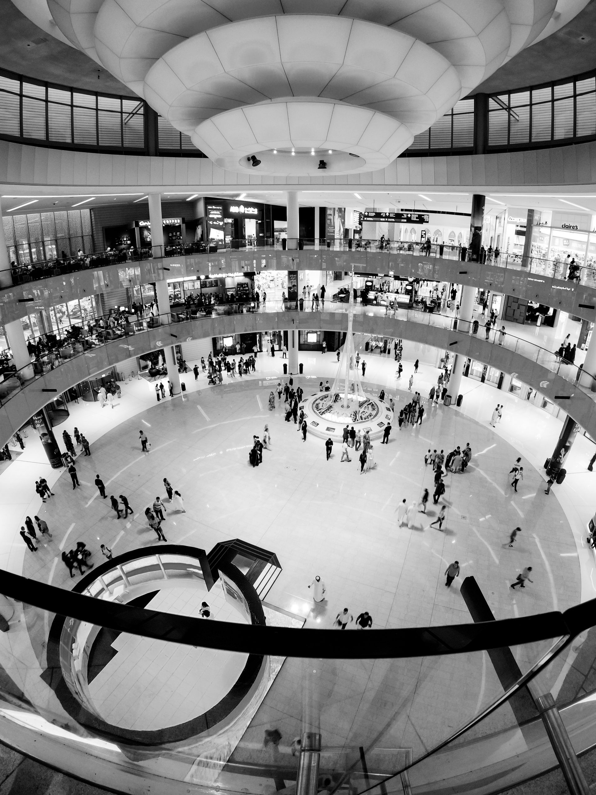 Monochromatic Mall View