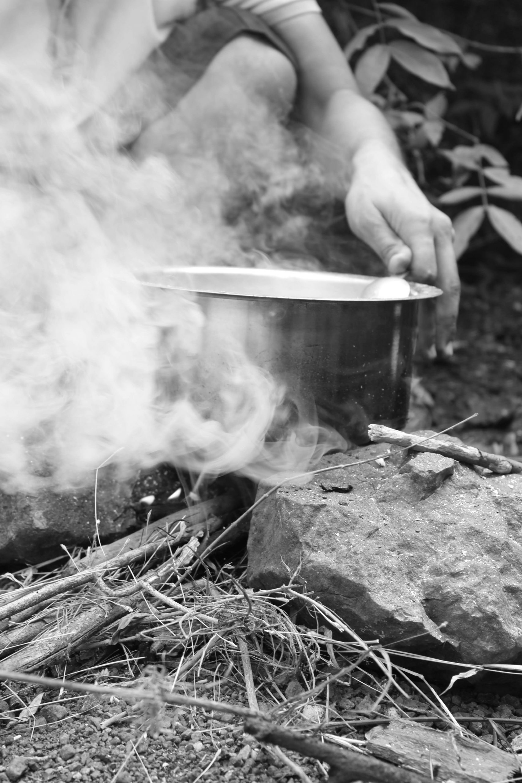 Monochromatic Rural Cooking