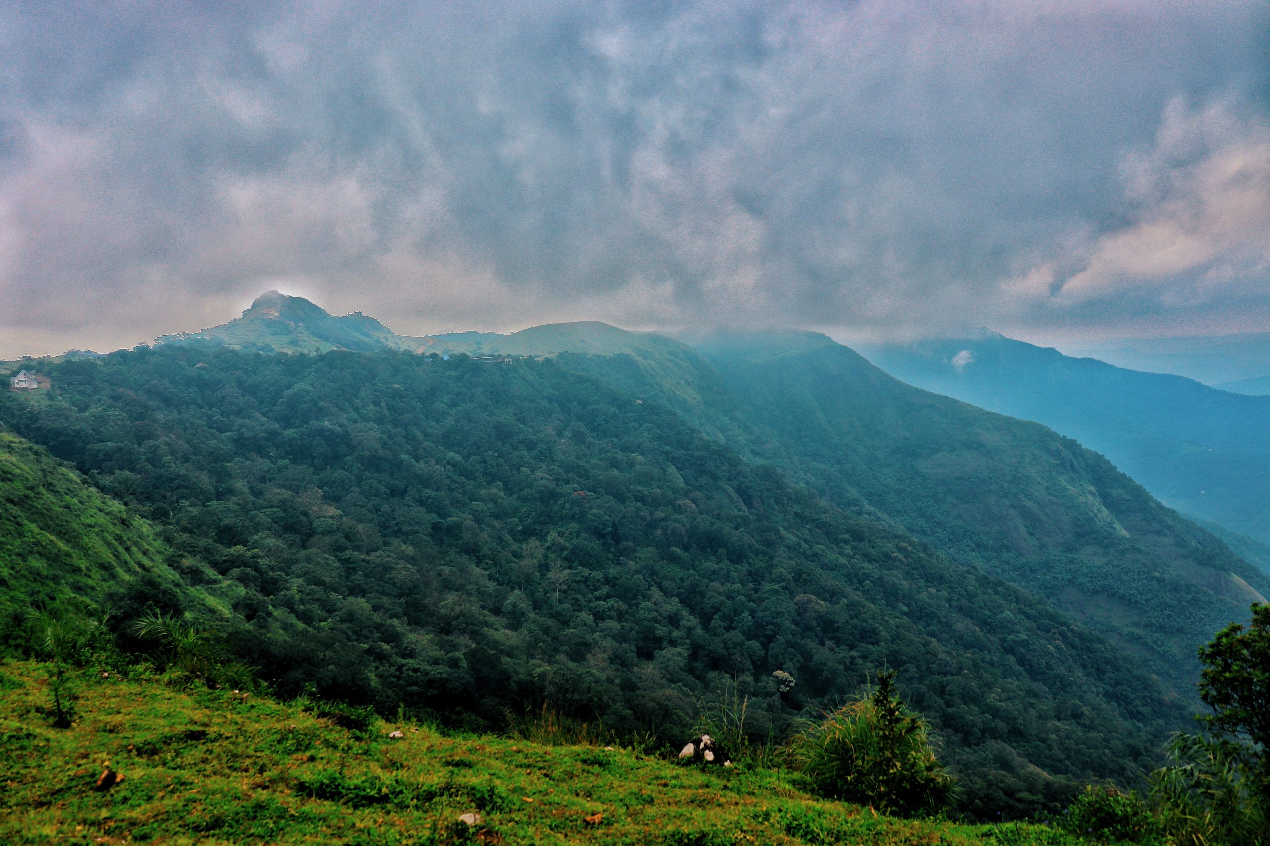 Monsoon hills in Kerala