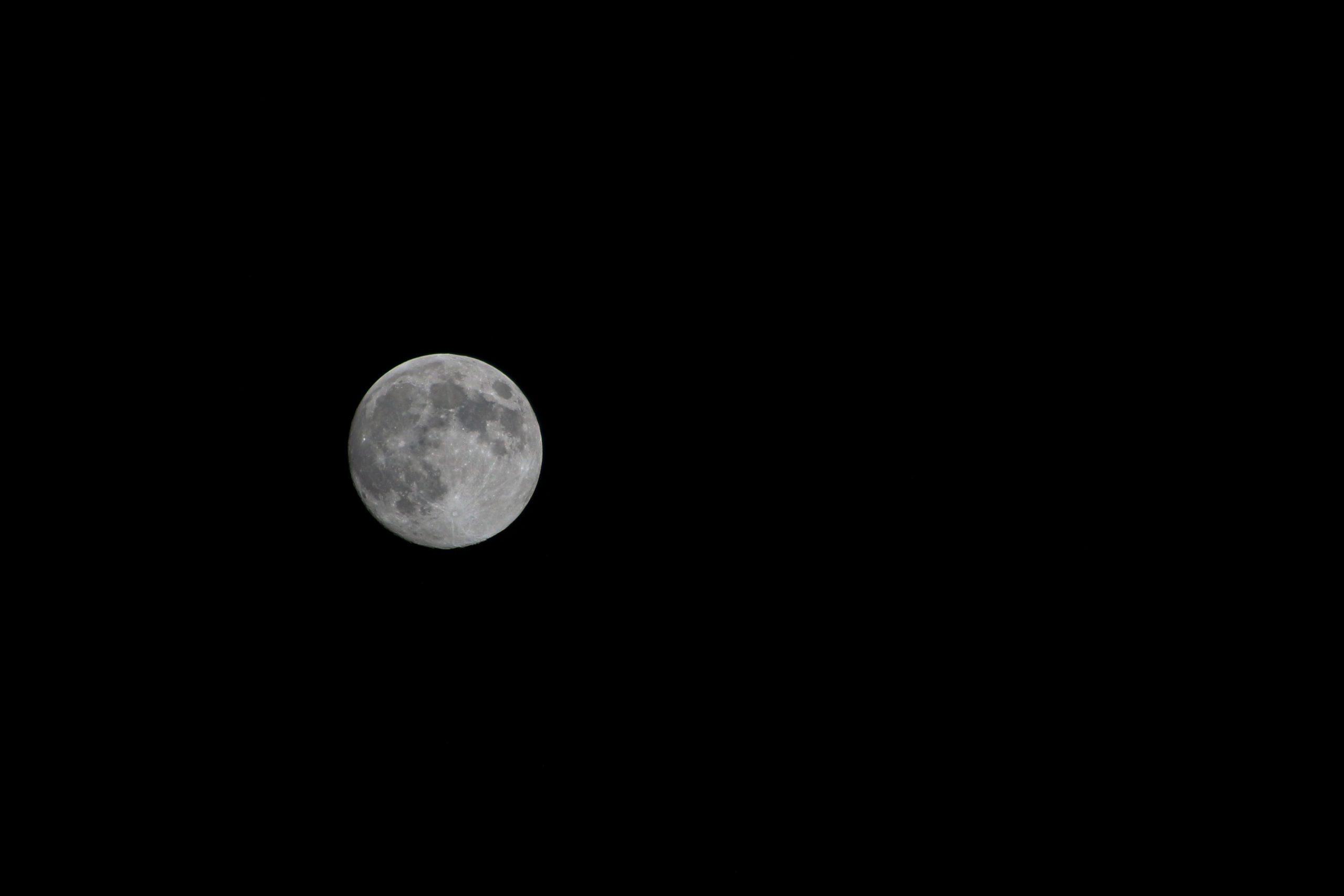 Moon Shot at Night